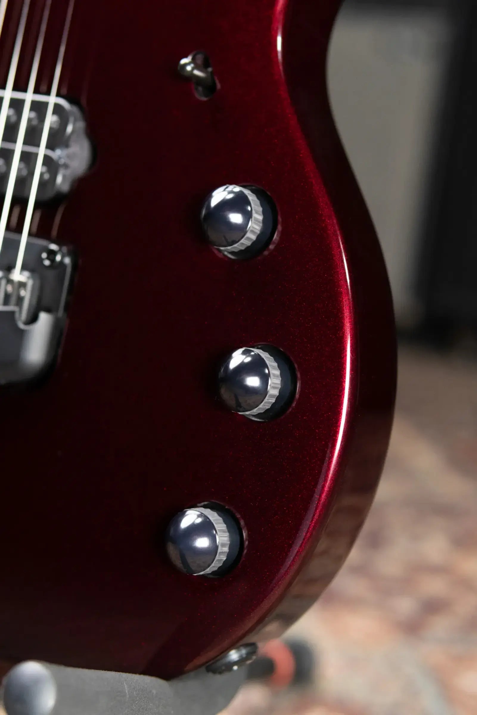 Ernie Ball Music Man Majesty 6 Premium Select Electric Guitar - Carnelian Red with Hard Bag