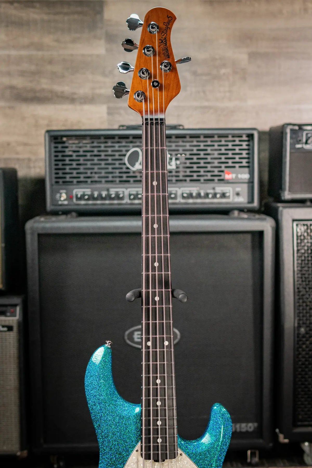 Ernie Ball Music Man StingRay 5-String Special Electric Bass - Anomalous Green with Hard Bag