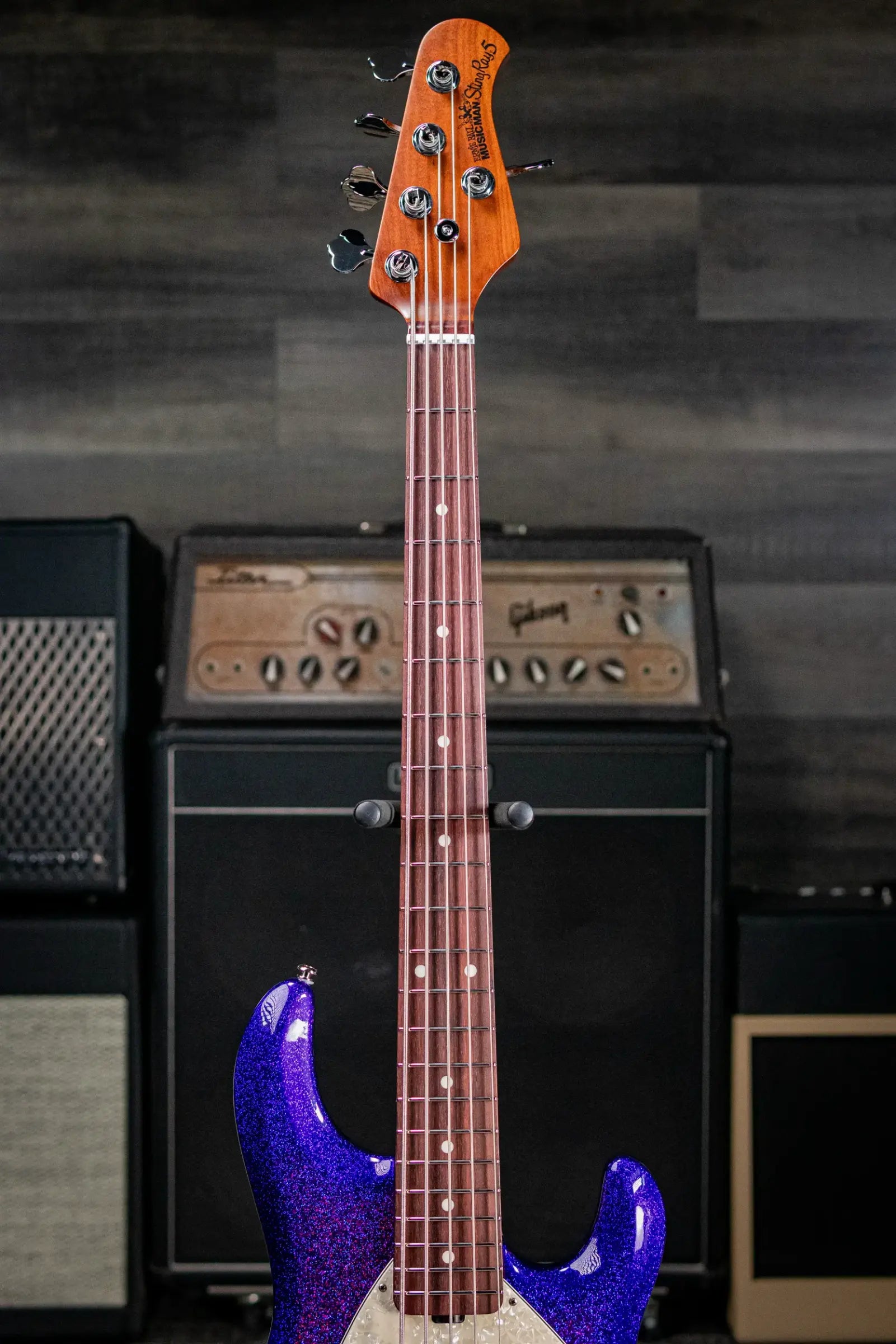 Ernie Ball Music Man StingRay Special 5-String Electric Bass - Violet Sparkle Burst with Hard Bag