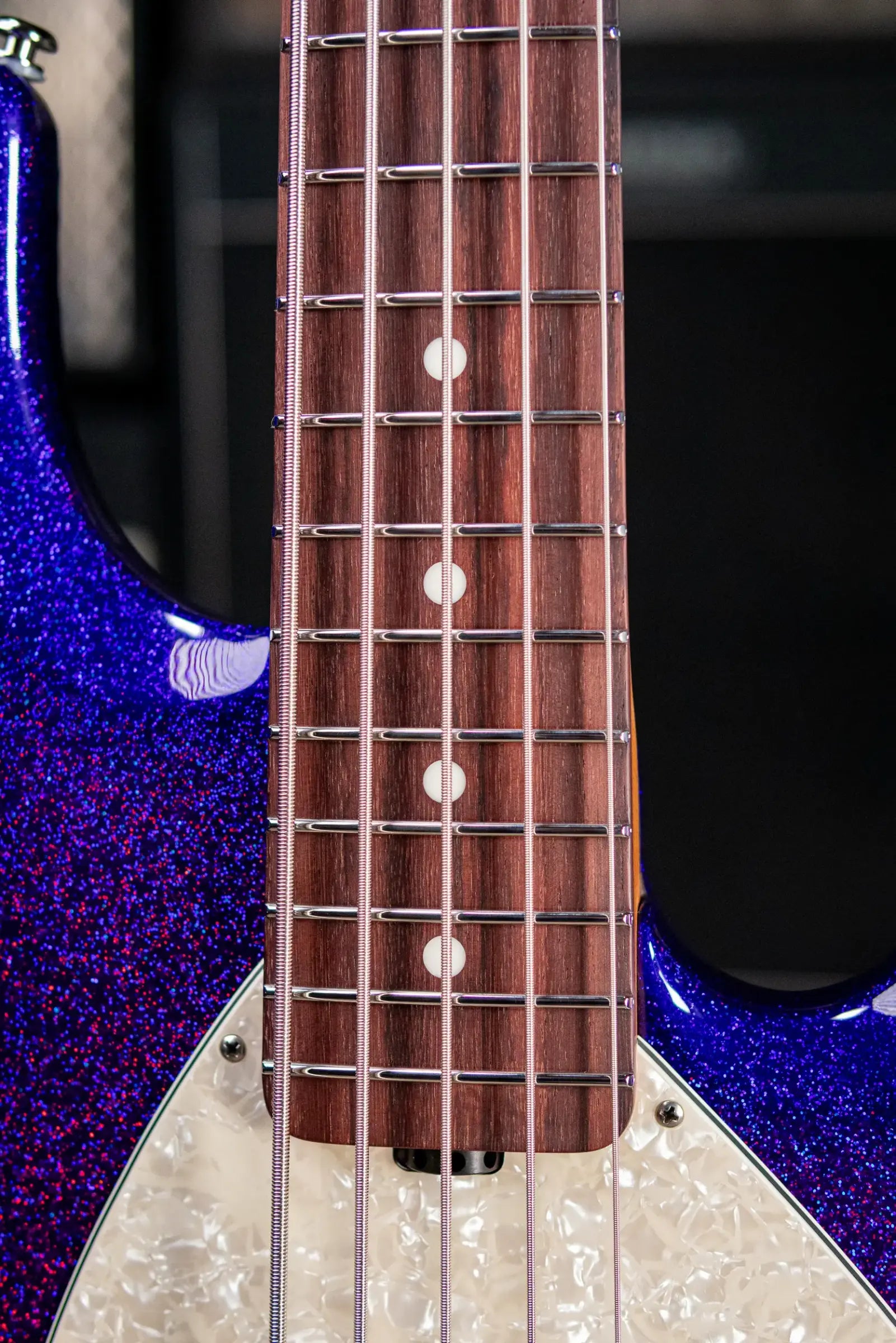 Ernie Ball Music Man StingRay Special 5-String Electric Bass - Violet Sparkle Burst with Hard Bag