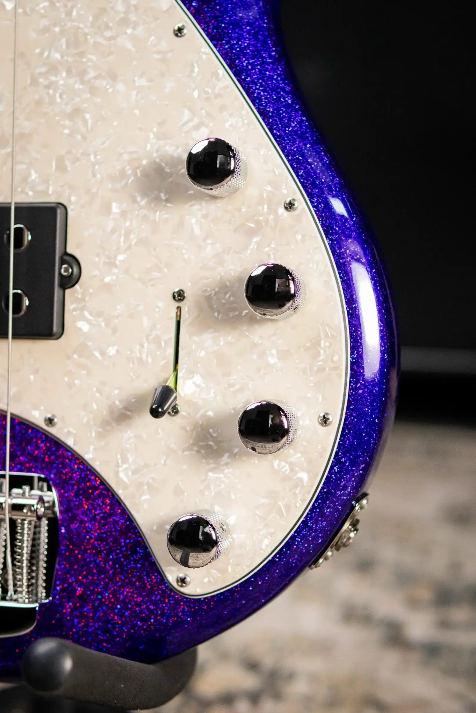 Ernie Ball Music Man StingRay Special 5-String Electric Bass - Violet Sparkle Burst with Hard Bag
