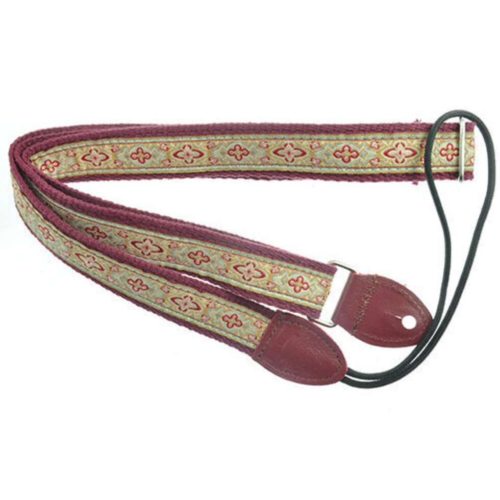 Souldier FMDA1058 - Anouk Burgundy/Taupe F-Style Mandolin Strap