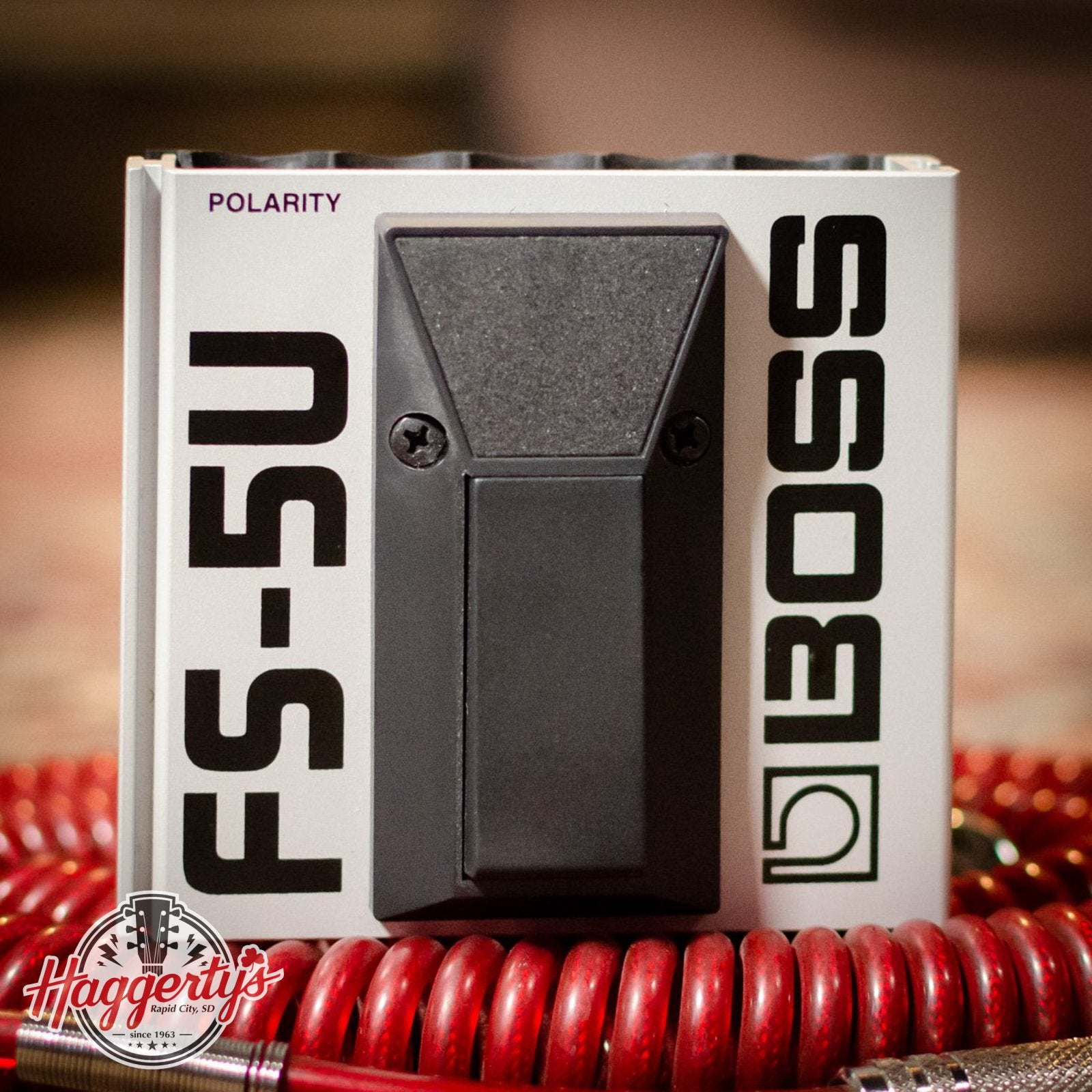 fs-5u boss pedal Boss FS-5U Unlatching Single Button Footswitch Silver