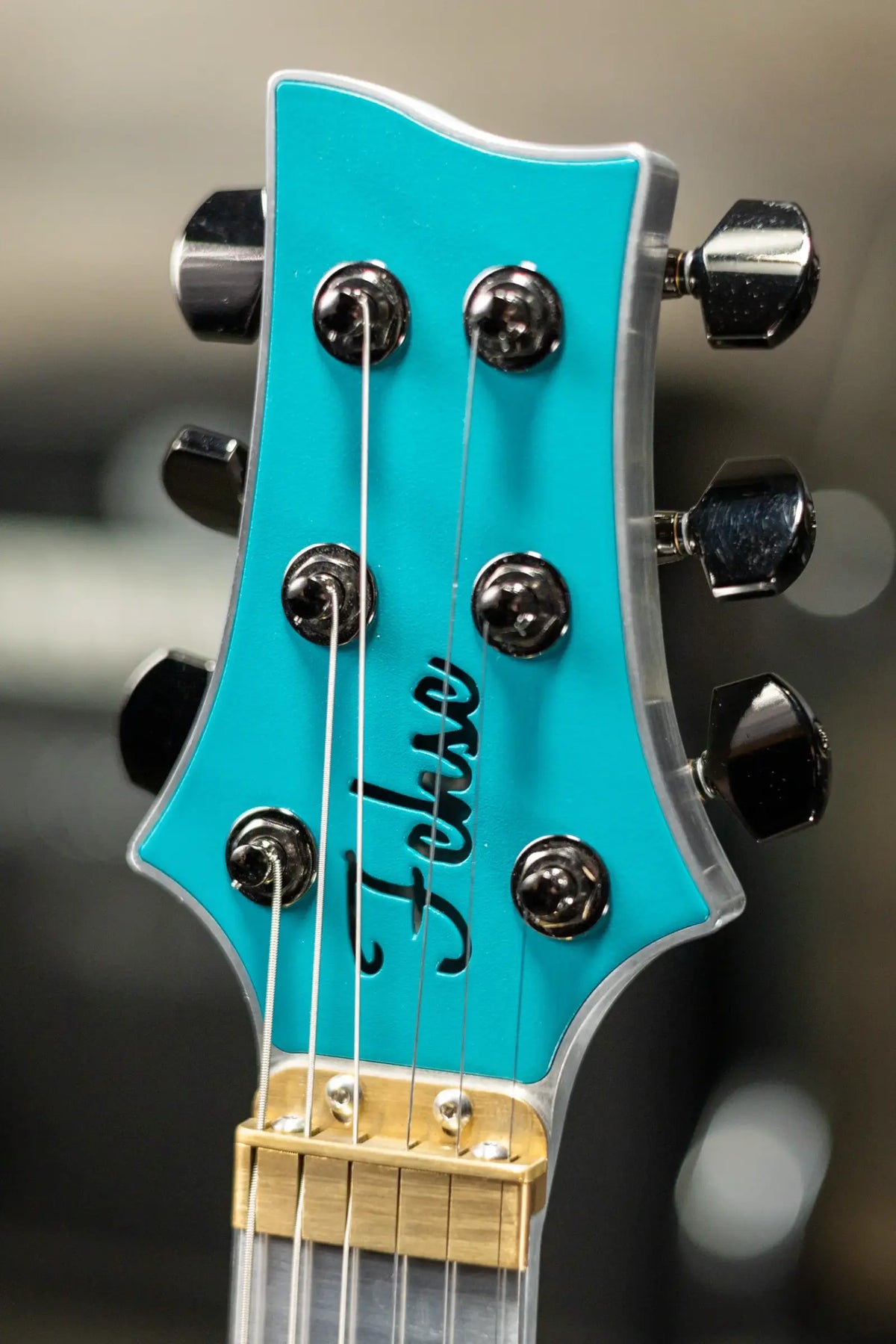 Fehse Guitars Racer Hollow Body Aluminum Electric Guitar - Nitrate Turquoise