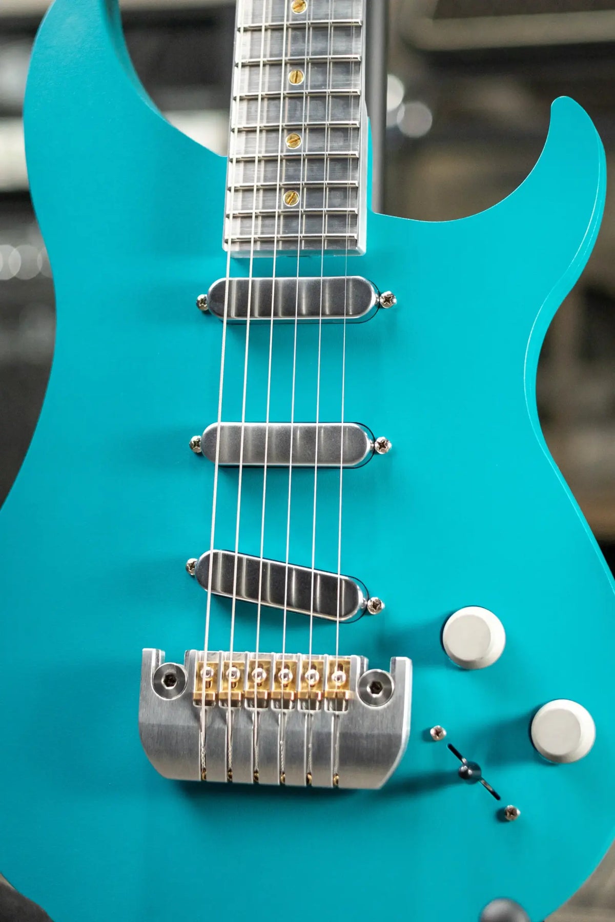 Fehse Guitars Racer Hollow Body Aluminum Electric Guitar - Nitrate Turquoise