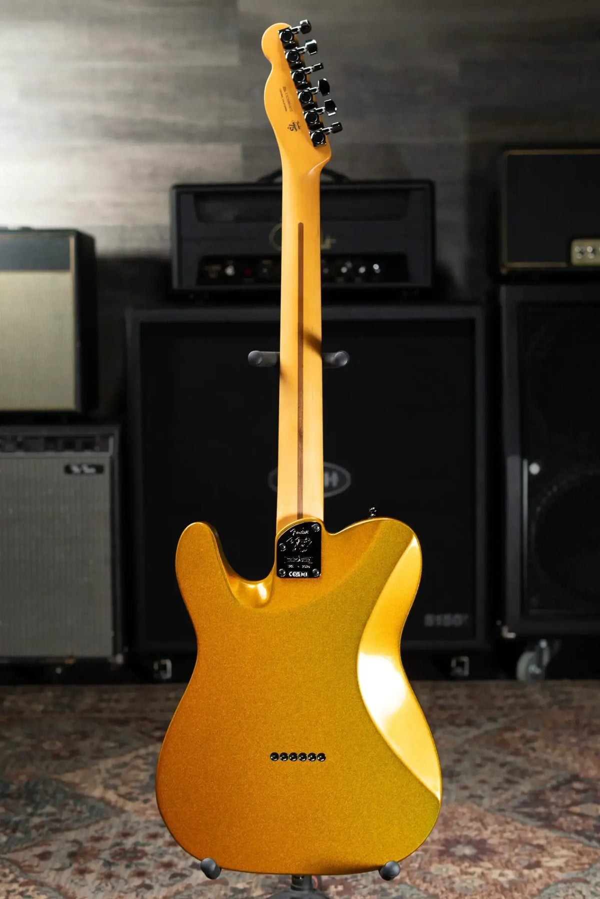 Fender 75th Anniversary American Ultra II Telecaster Electric Guitar - Liquid Gold with Hardshell Case