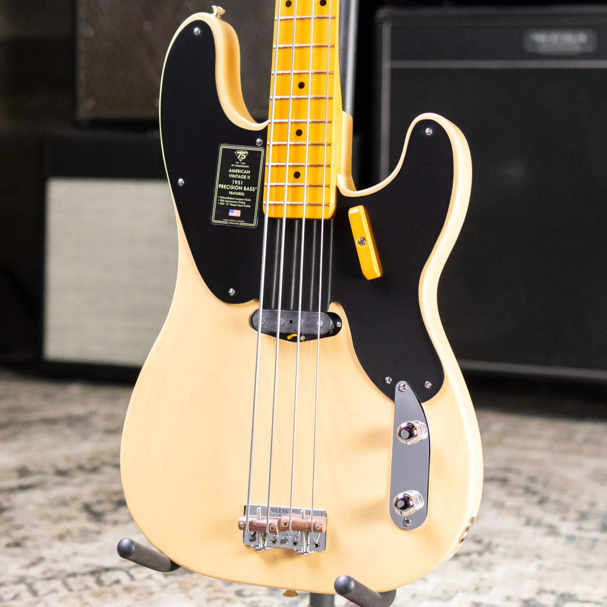 Fender 75th Anniversary American Vintage II 1951 Precision Bass - Butterscotch Blonde with Hardshell Case
