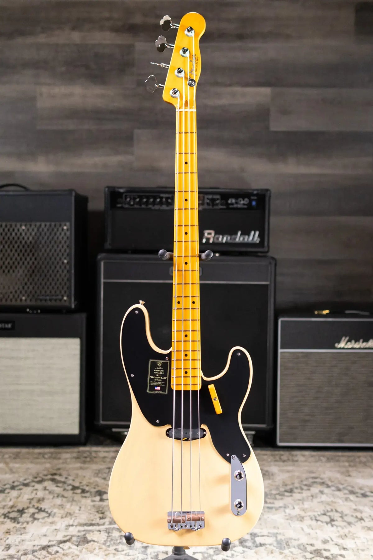 Fender 75th Anniversary American Vintage II 1951 Precision Bass - Butterscotch Blonde with Hardshell Case