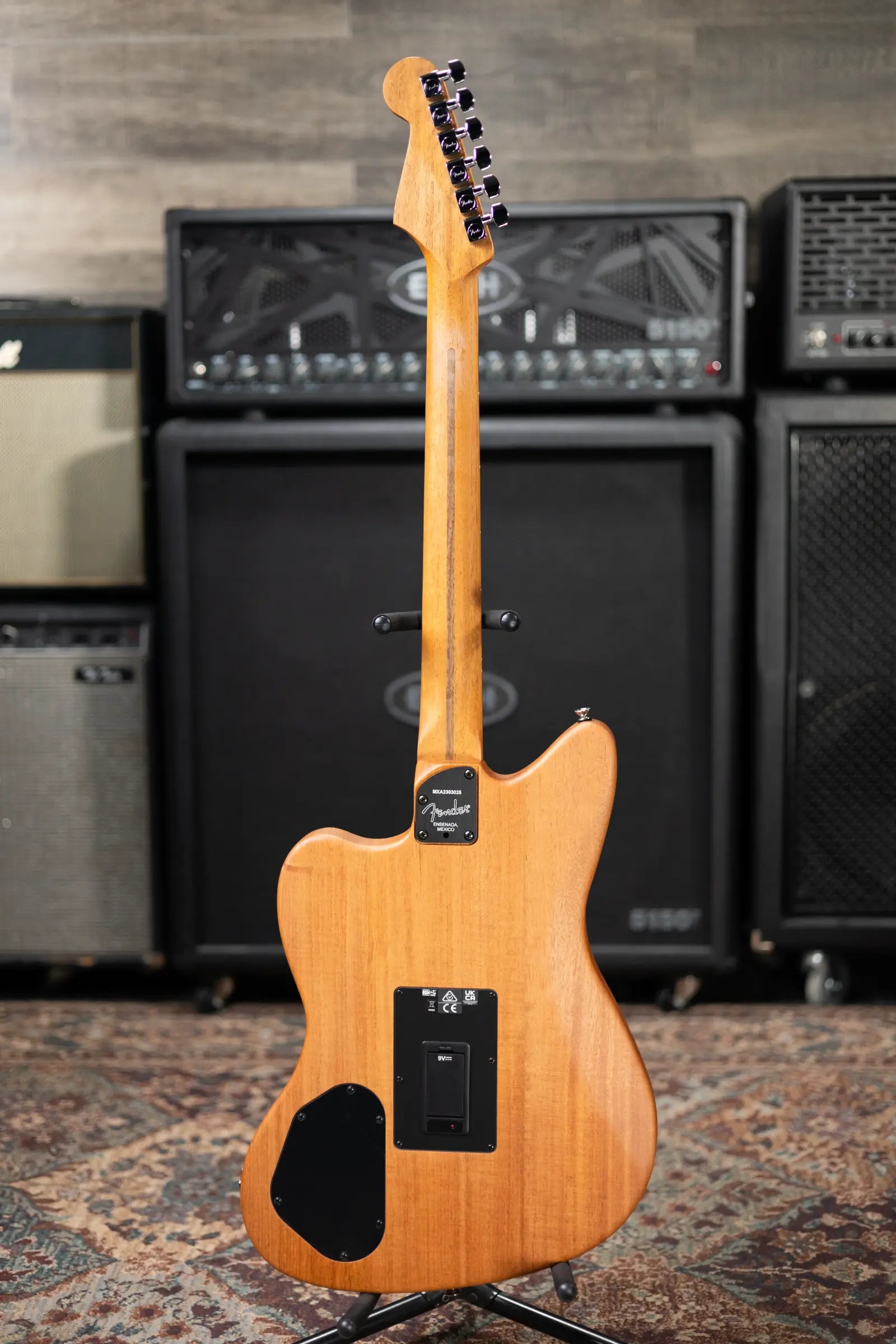 Fender Acoustasonic Player Jazzmaster, Rosewood Fingerboard - Ice Blue with Deluxe Gig Bag