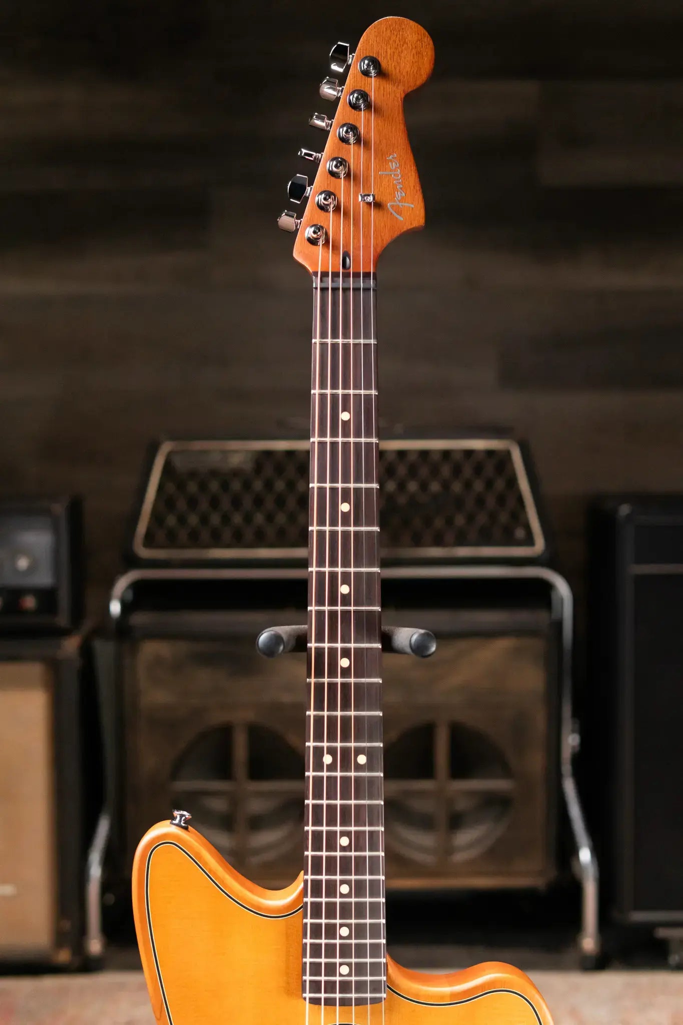 Fender Acoustasonic Standard Jazzmaster Electric Guitar - Aged Natural