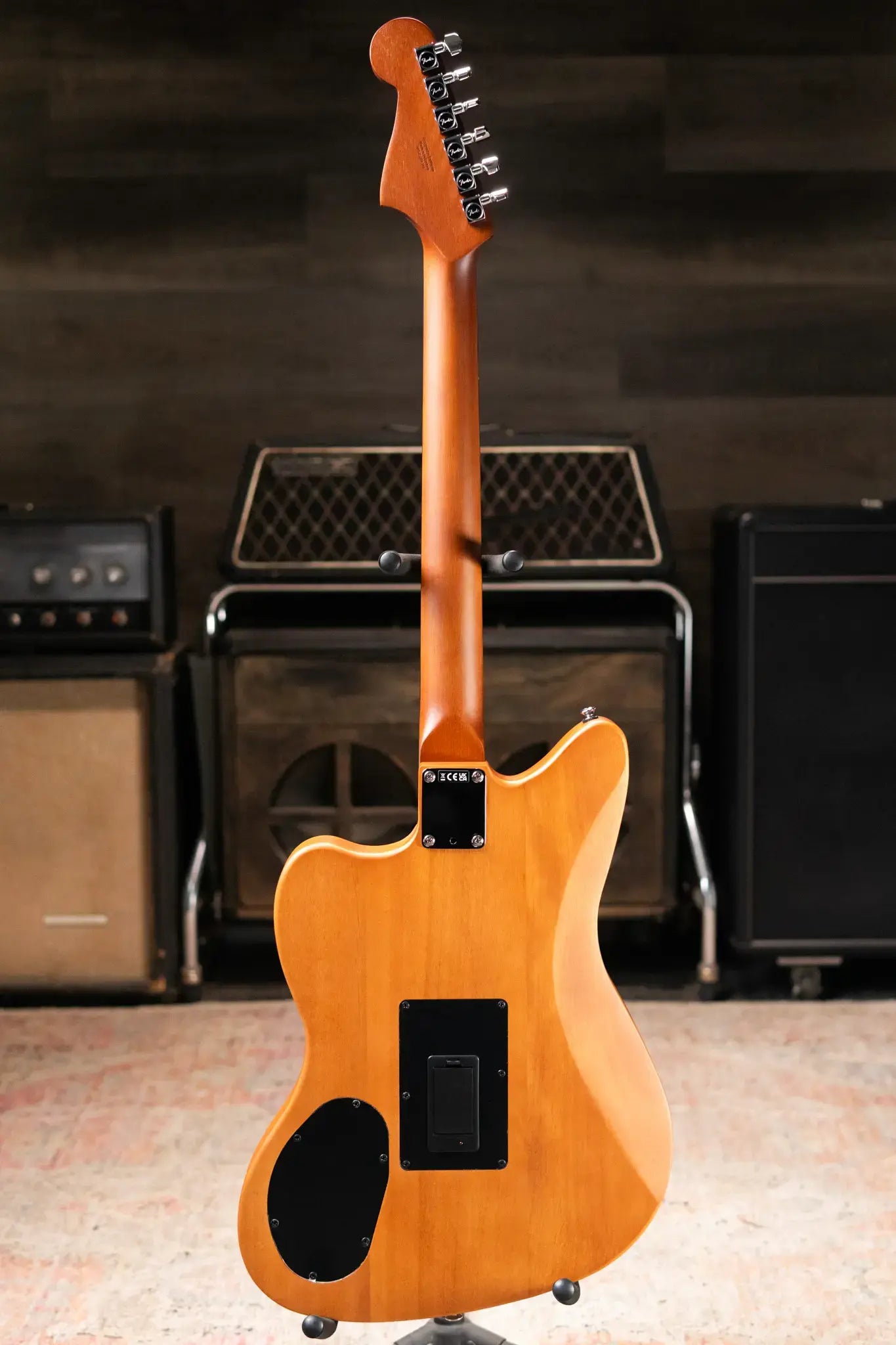 Fender Acoustasonic Standard Jazzmaster Electric Guitar - Aged Natural