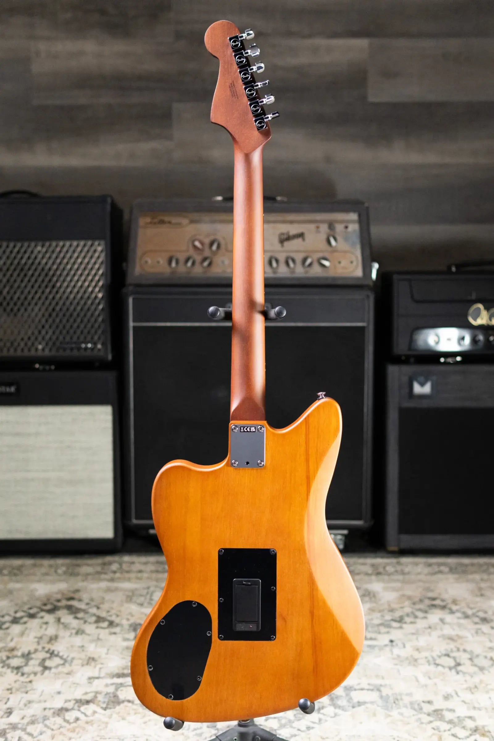 Fender Acoustasonic Standard Jazzmaster Electric Guitar - Aged Natural