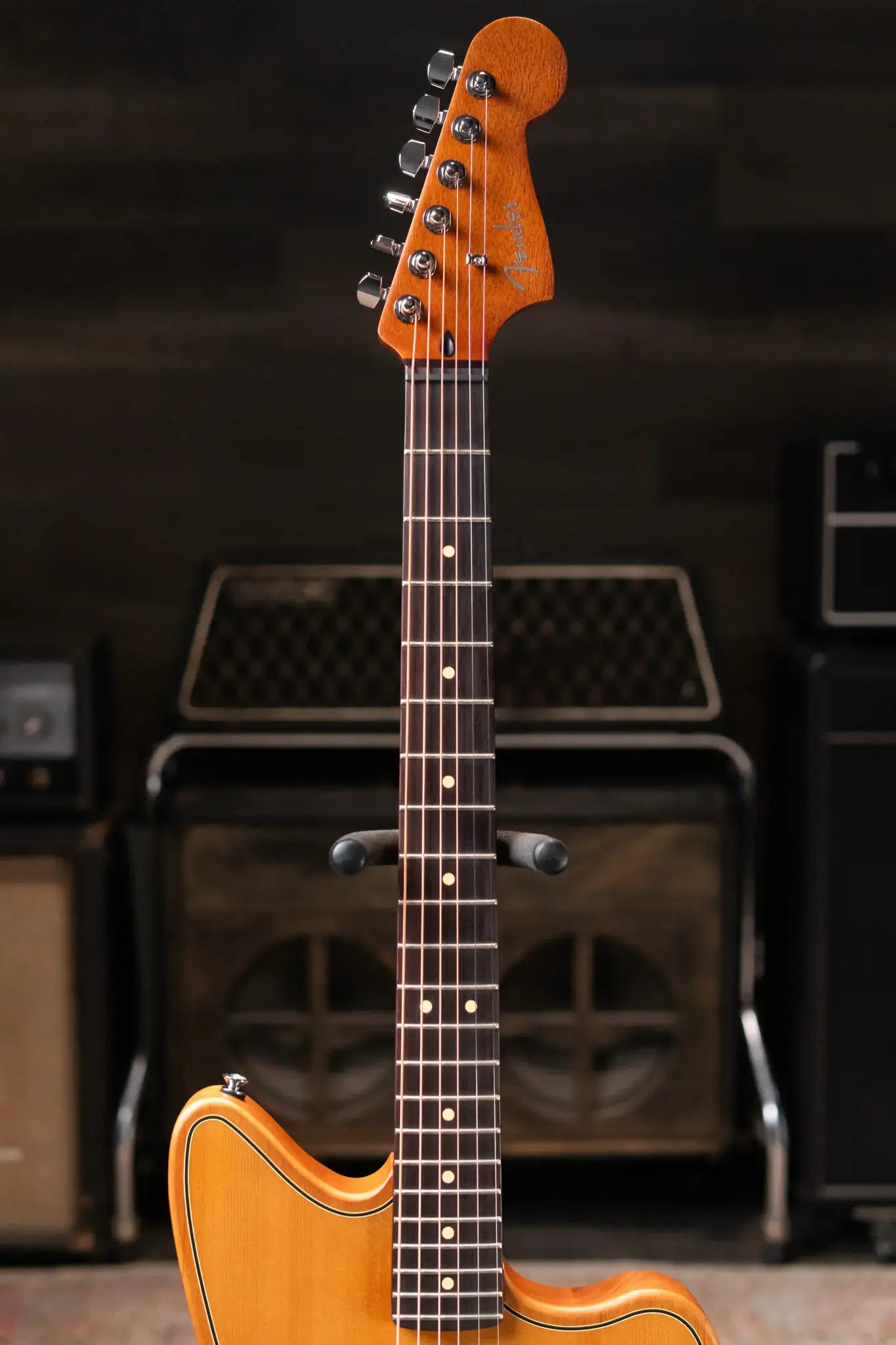 Fender Acoustasonic Standard Jazzmaster Electric Guitar - Aged Natural