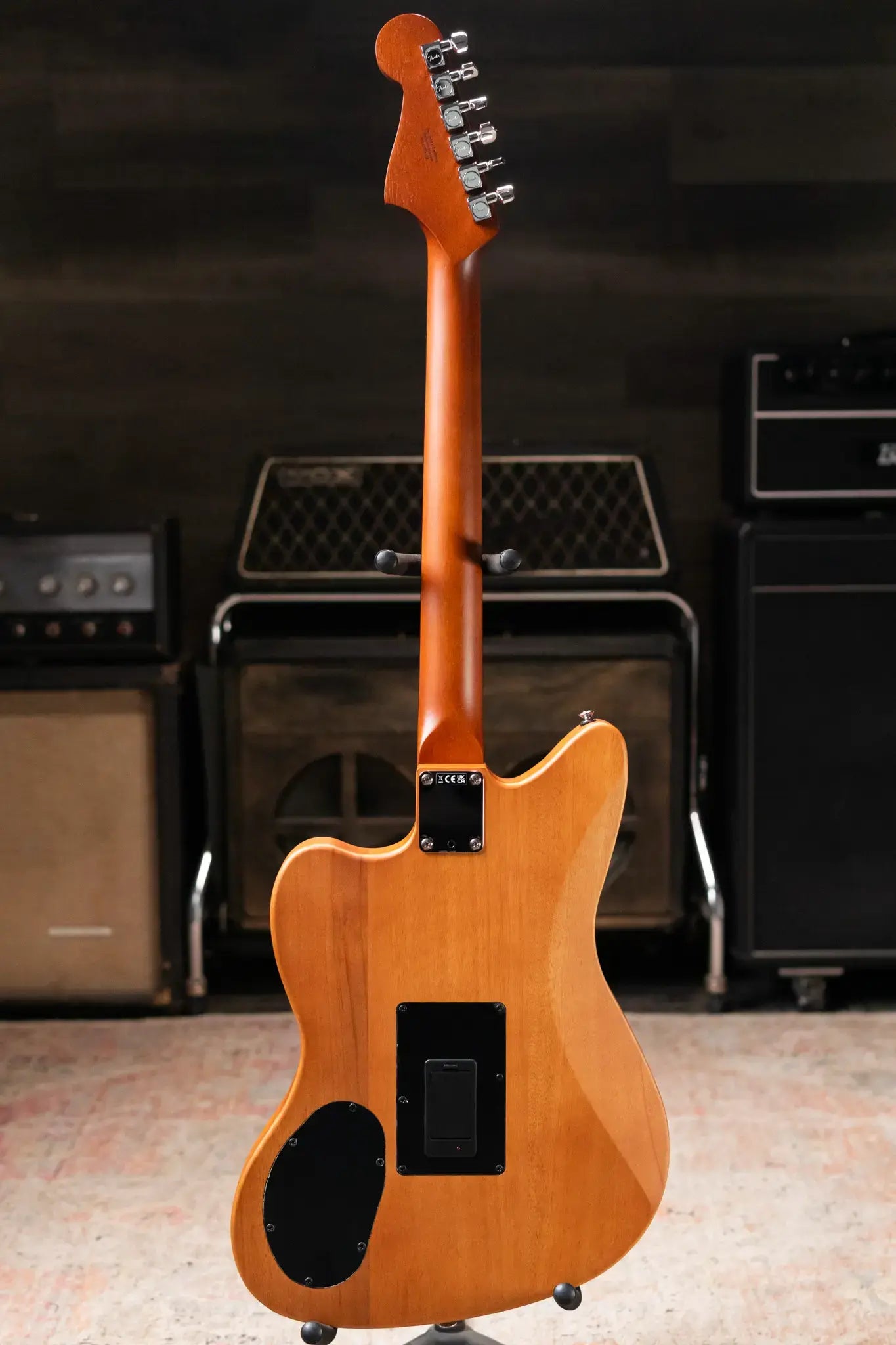 Fender Acoustasonic Standard Jazzmaster Electric Guitar - Aged Natural