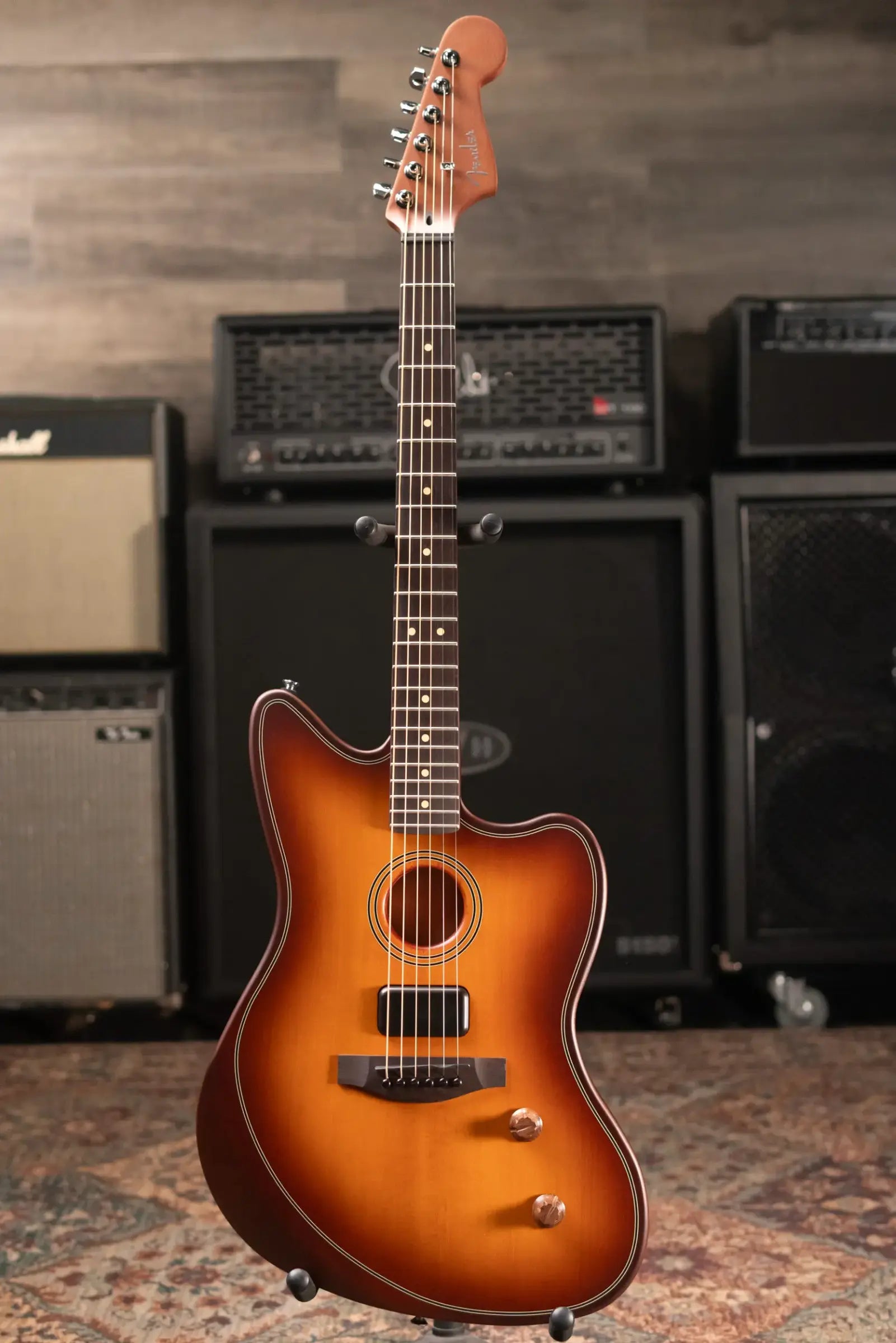 Fender Acoustasonic Standard Jazzmaster - Honey Burst