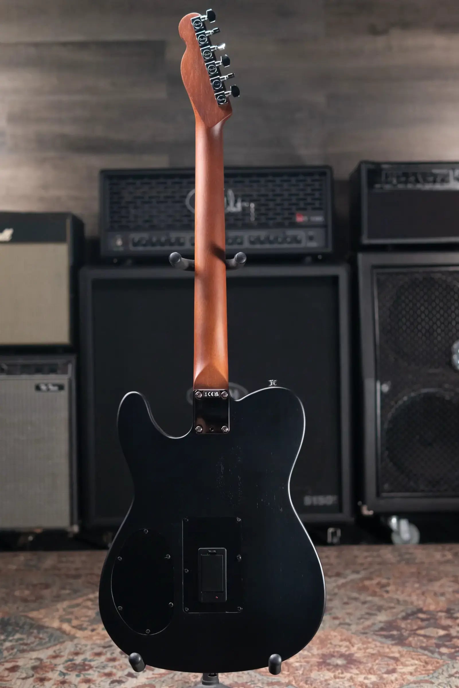 Fender Acoustasonic Standard Telecaster Electric Guitar - Black