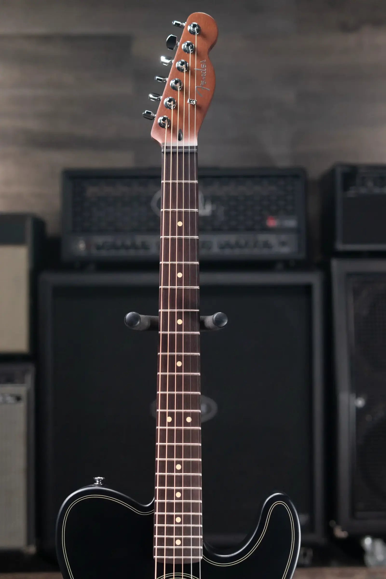 Fender Acoustasonic Standard Telecaster Electric Guitar - Black