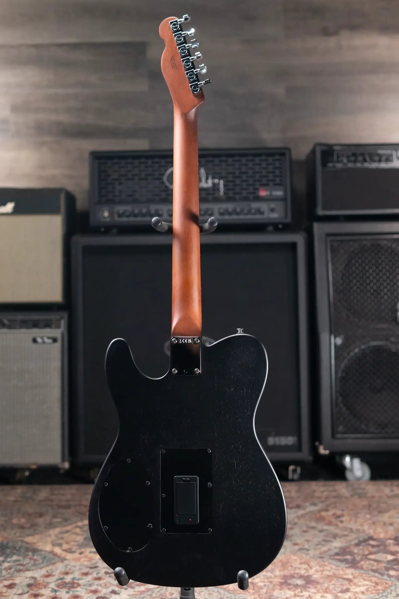 Fender Acoustasonic Standard Telecaster Electric Guitar - Black