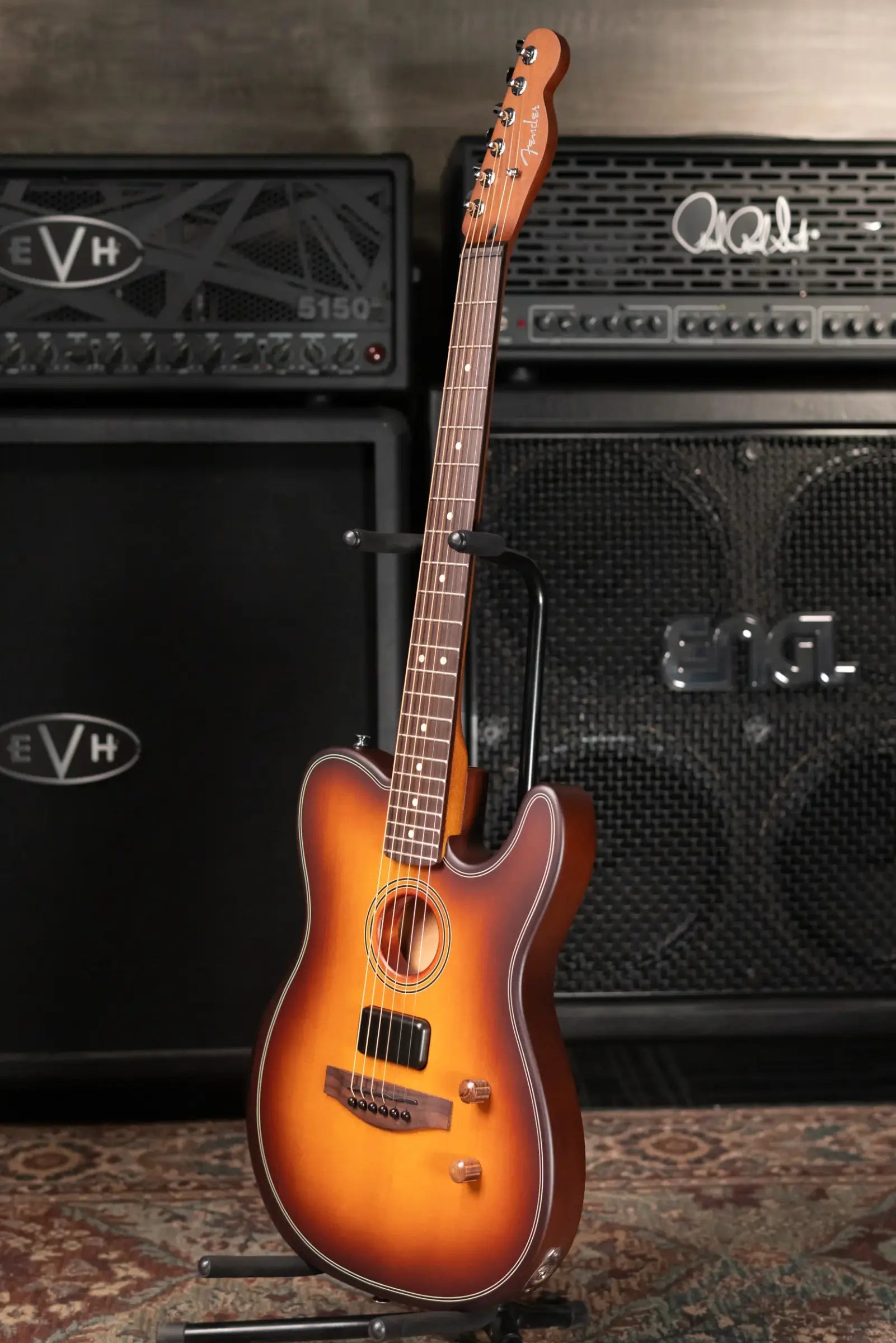 Fender Acoustasonic Standard Telecaster Electric Guitar - Honey Burst