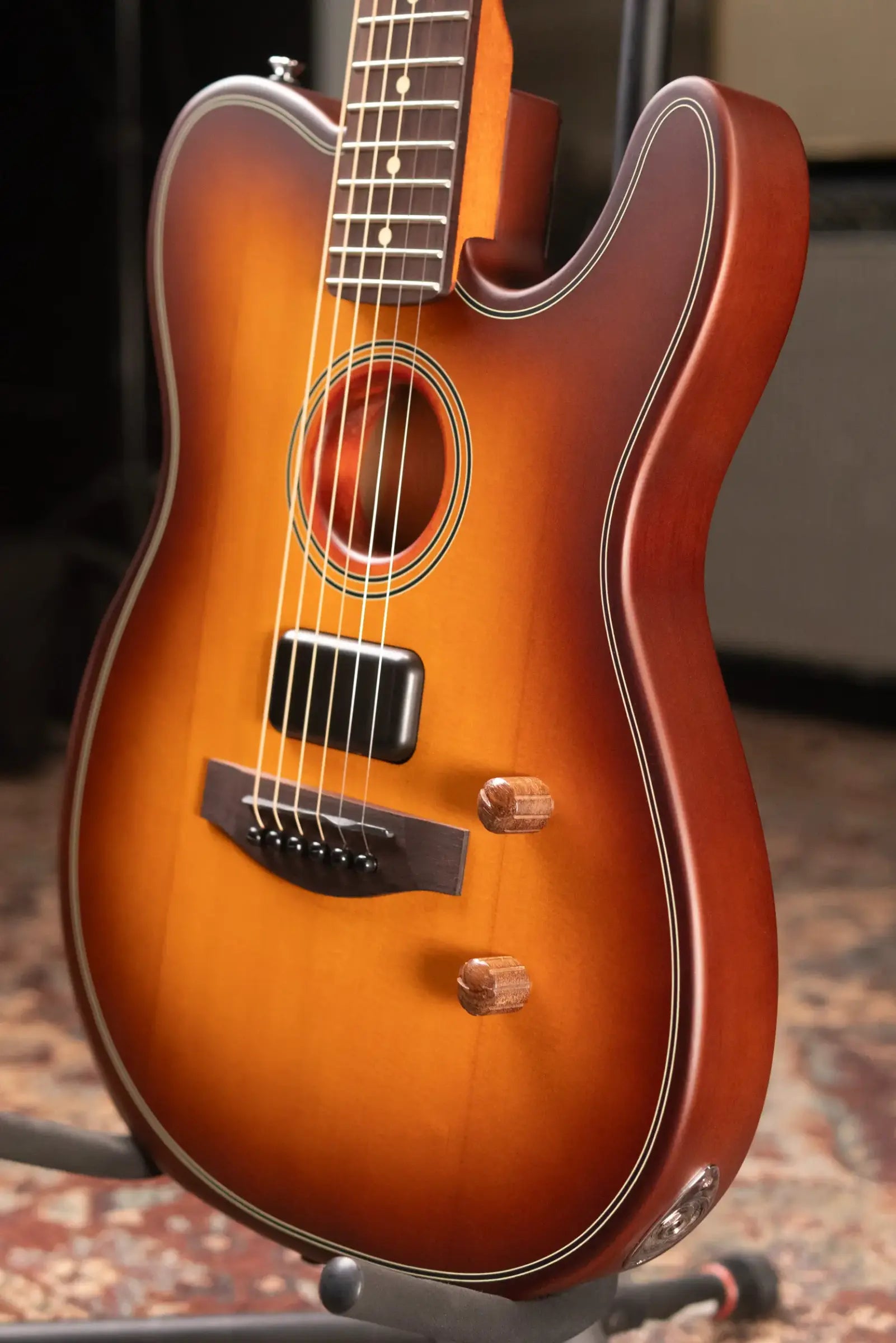 Fender Acoustasonic Standard Telecaster Electric Guitar - Honey Burst