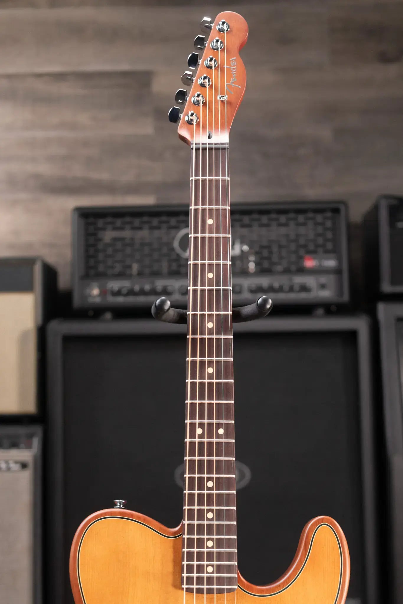 Fender Acoustasonic Standard Telecaster Hollowbody Electric Guitar - Aged Natural - Demo