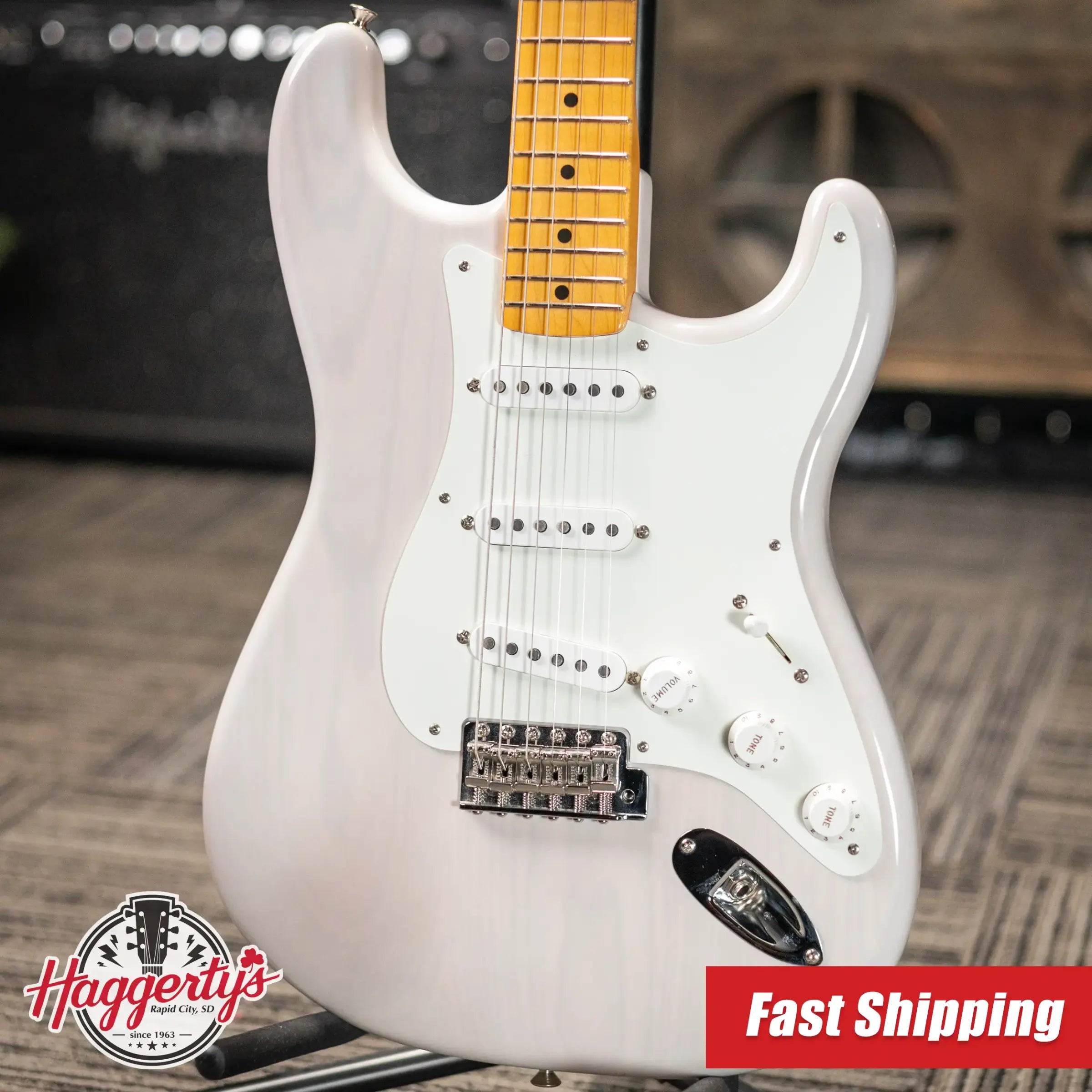 Fender American Original '50s Stratocaster Electric Guitar - White Blonde with Hardshell Case - Used