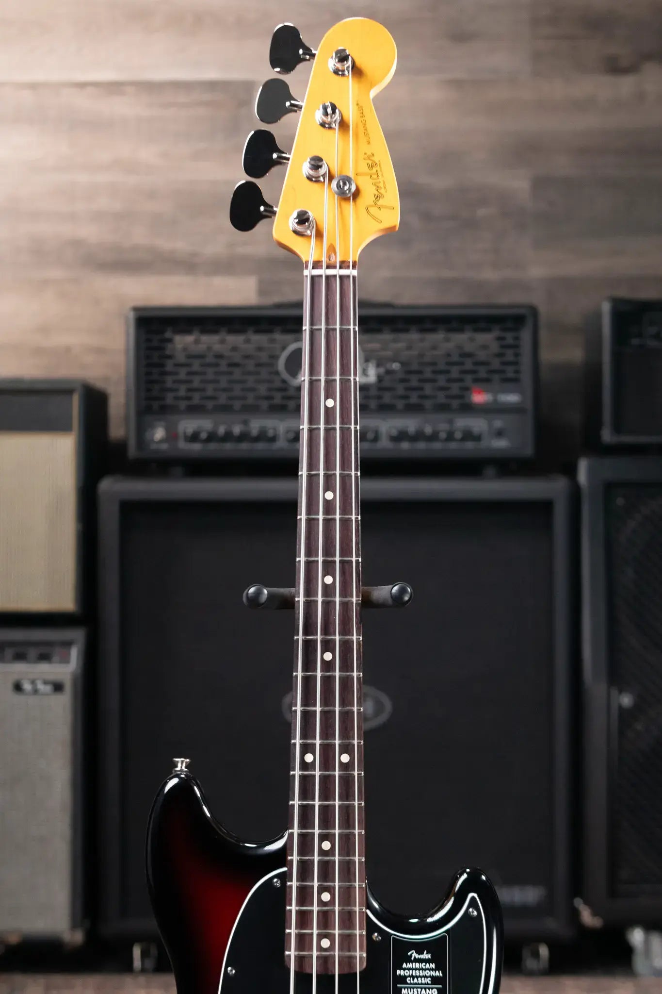 Fender American Professional Classic Mustang Bass - 3-Color Sunburst with Gig Bag