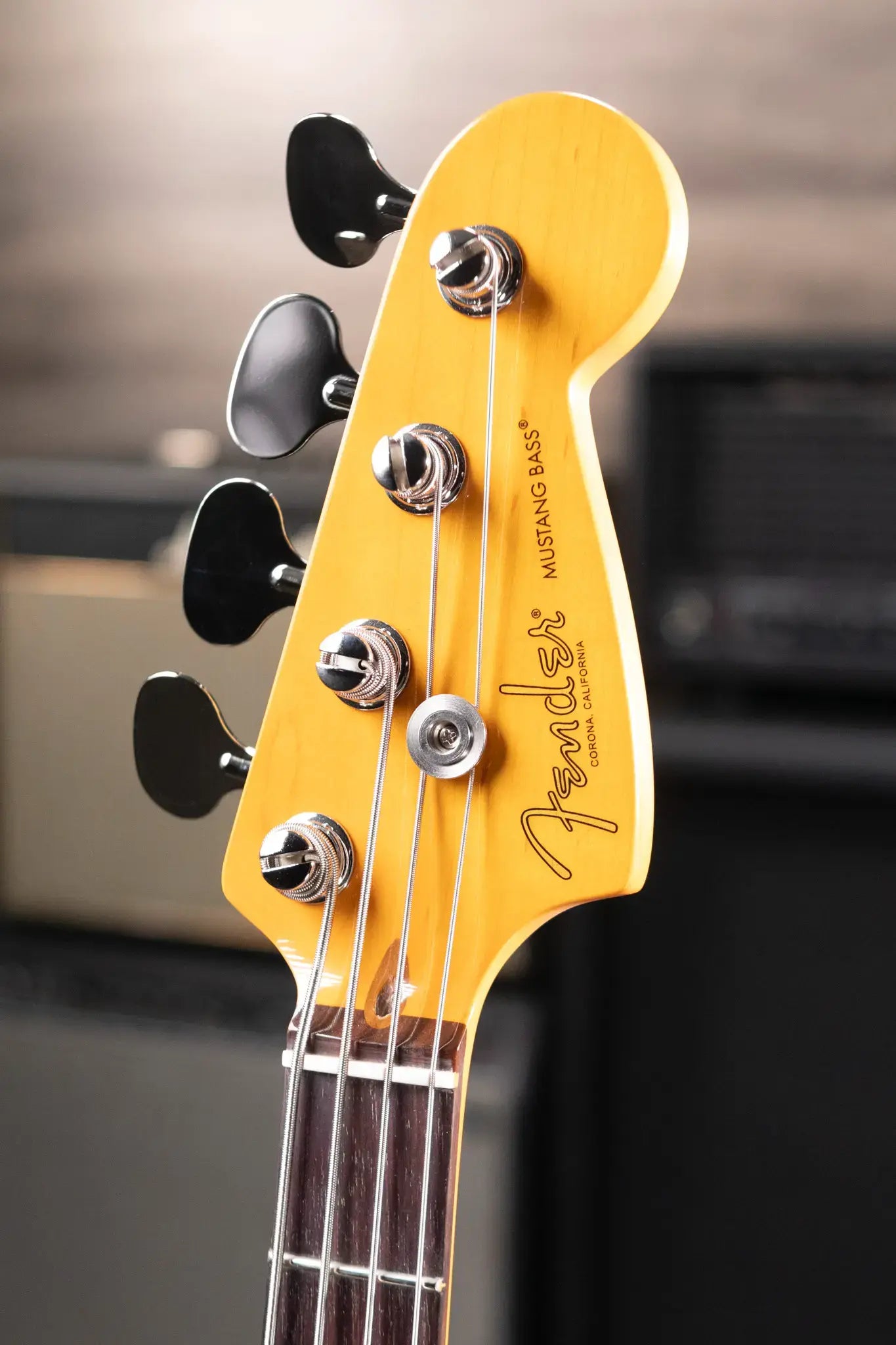 Fender American Professional Classic Mustang Bass - 3-Color Sunburst with Gig Bag