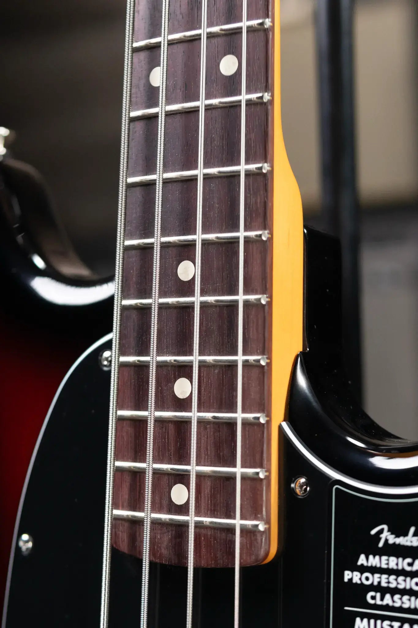 Fender American Professional Classic Mustang Bass - 3-Color Sunburst with Gig Bag
