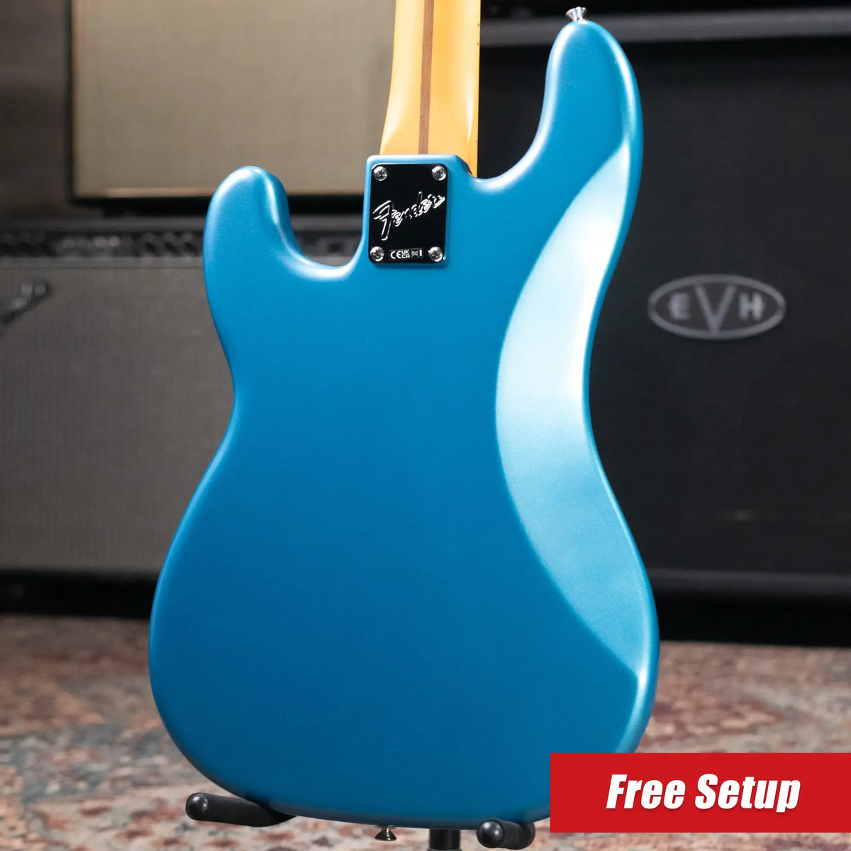 Fender American Professional Classic Precision Bass - Faded Lake Placid Blue with Gig Bag