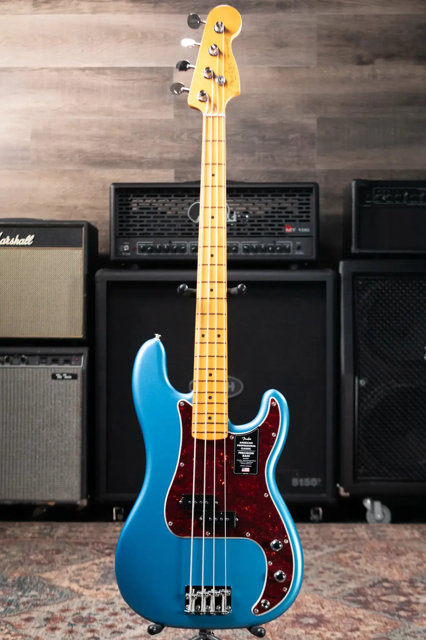 Fender American Professional Classic Precision Bass - Faded Lake Placid Blue with Gig Bag