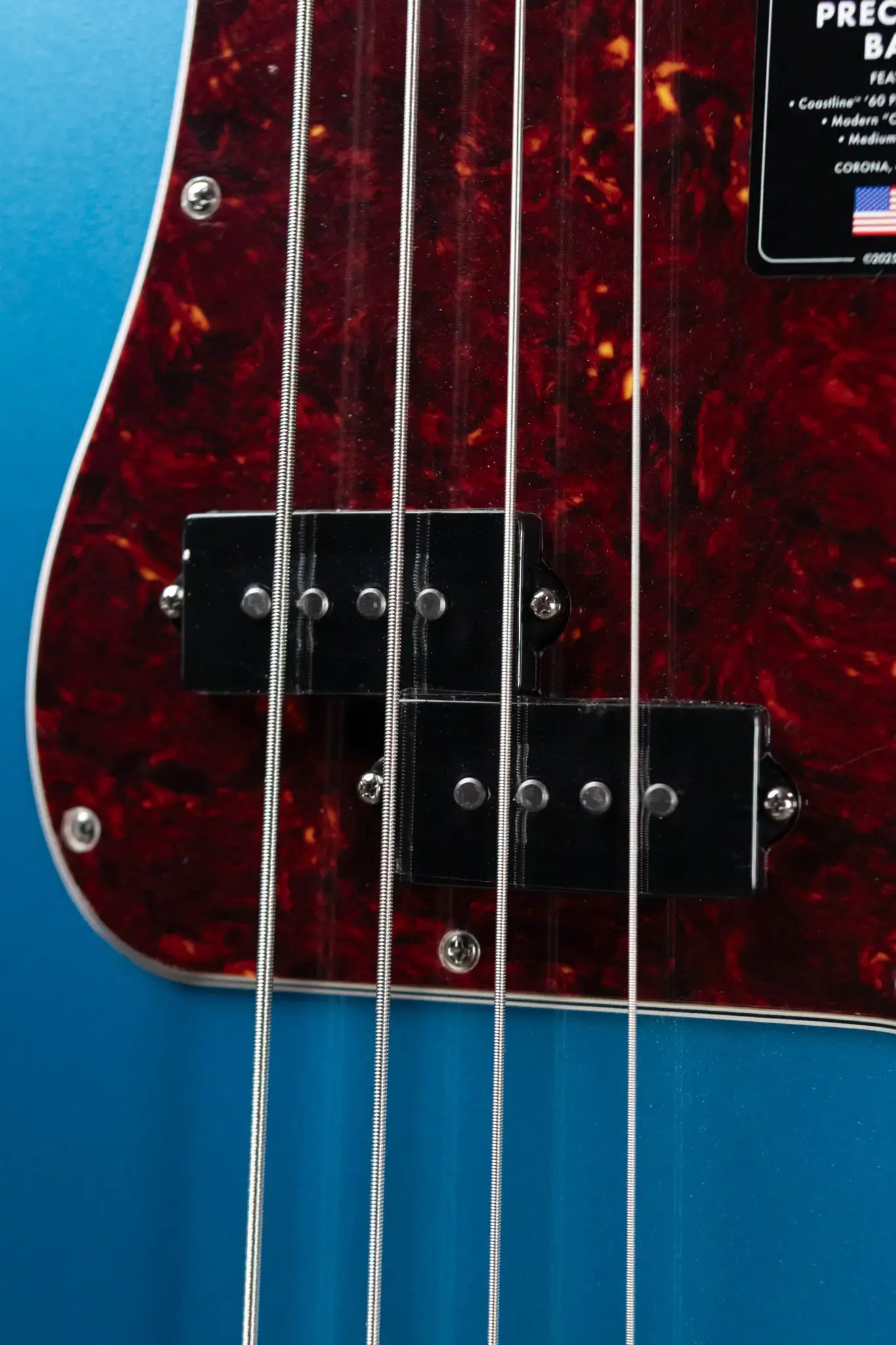 Fender American Professional Classic Precision Bass - Faded Lake Placid Blue with Gig Bag