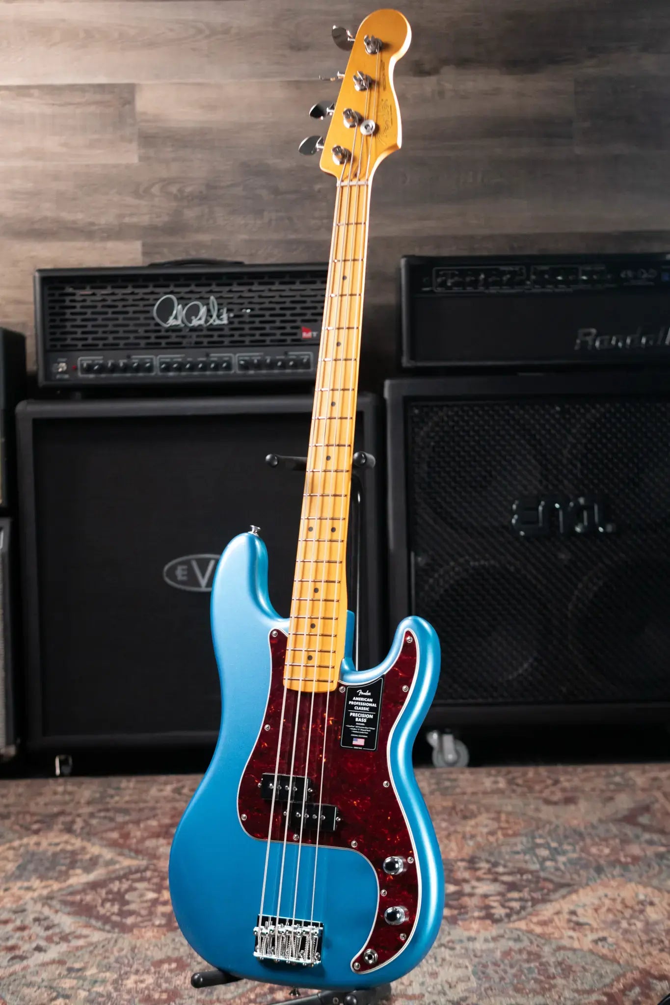 Fender American Professional Classic Precision Bass - Faded Lake Placid Blue with Gig Bag