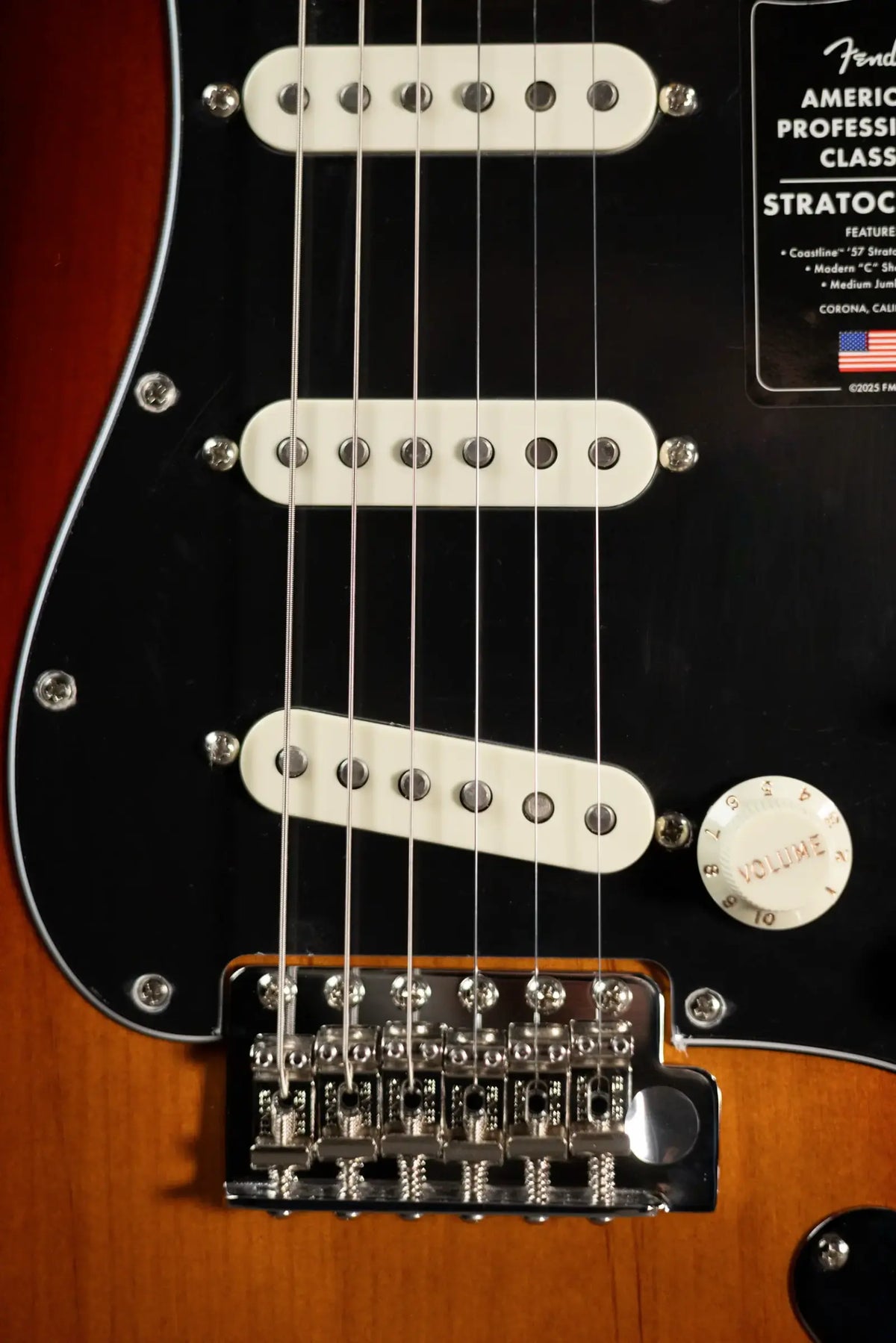 Fender American Professional Classic Stratocaster Electric Guitar - 3-Color Sunburst with Gig Bag - Demo