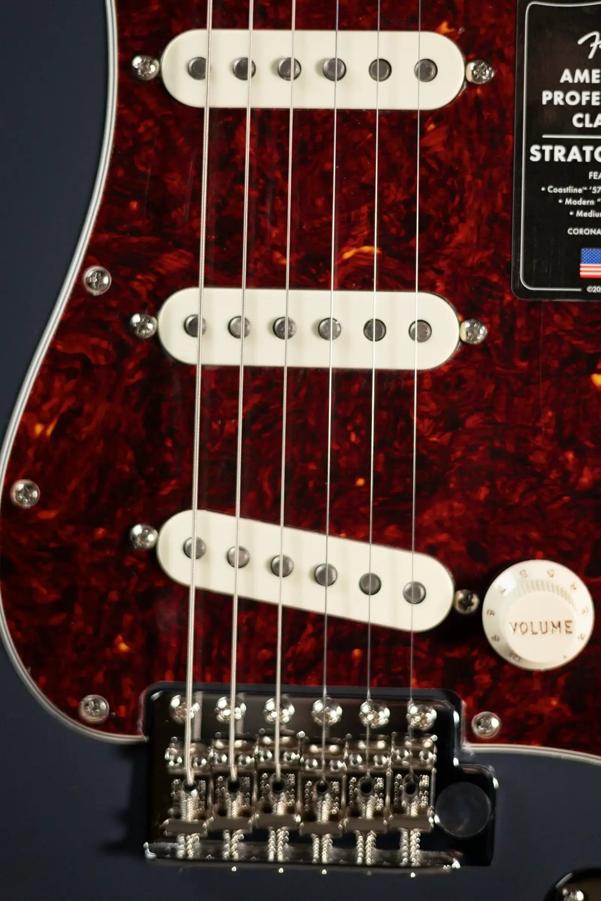 Fender American Professional Classic Stratocaster Electric Guitar - Faded Black with Gig Bag - Demo