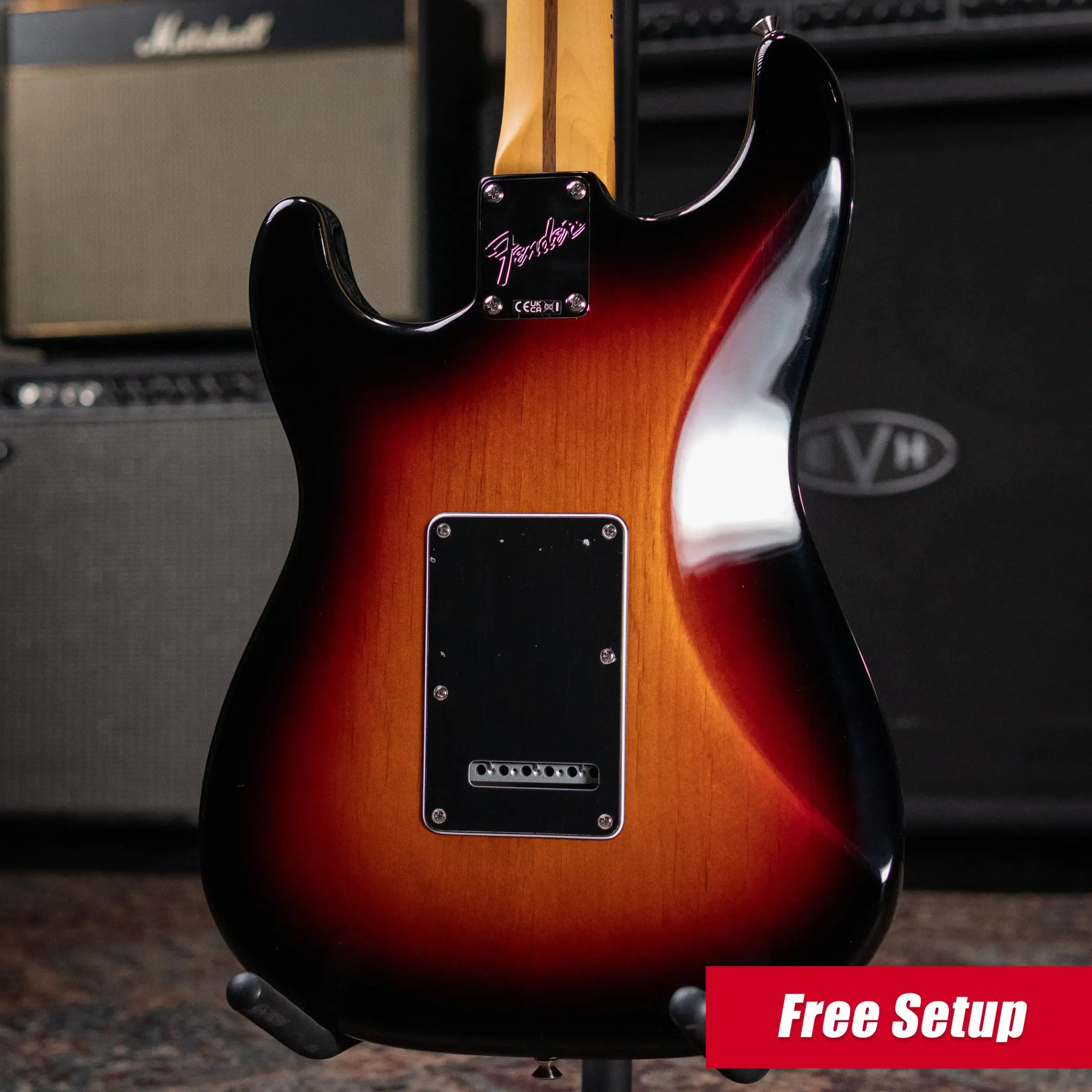 Fender American Professional Classic Stratocaster HSS Electric Guitar - 3-Color Sunburst with Gig Bag