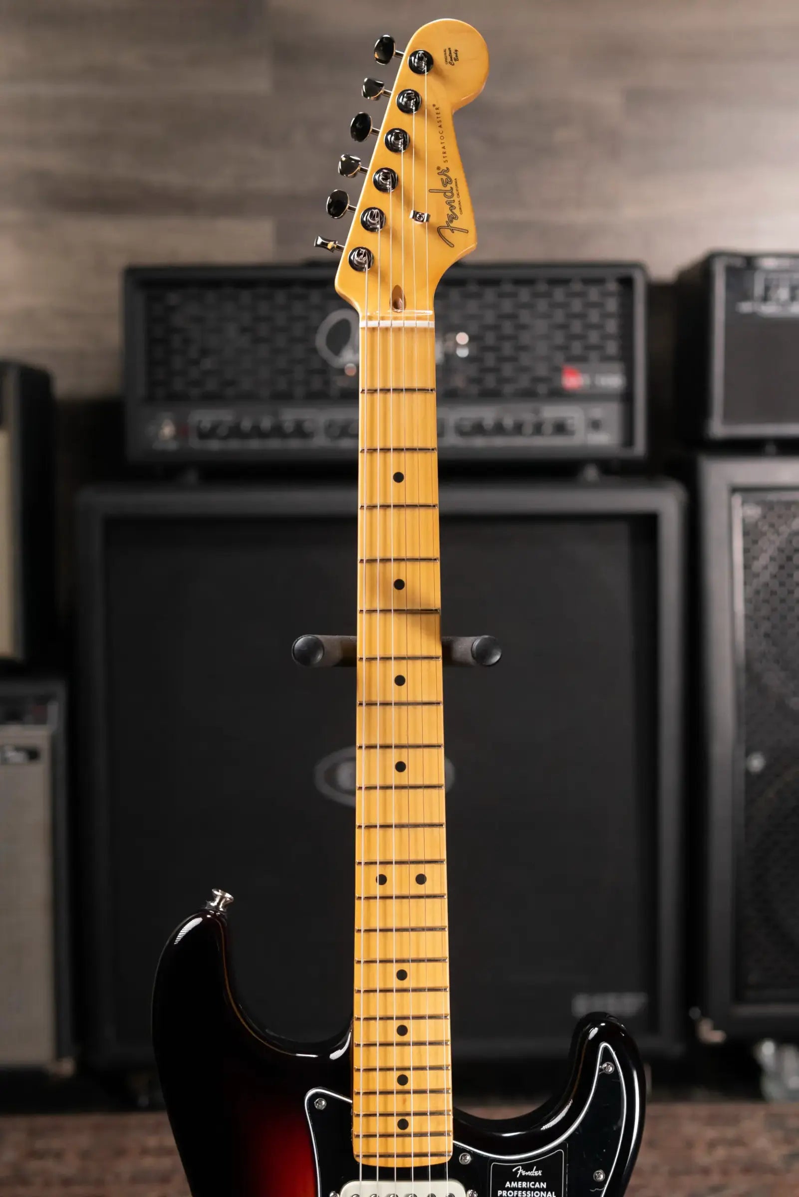 Fender American Professional Classic Stratocaster HSS Electric Guitar - 3-Color Sunburst with Gig Bag