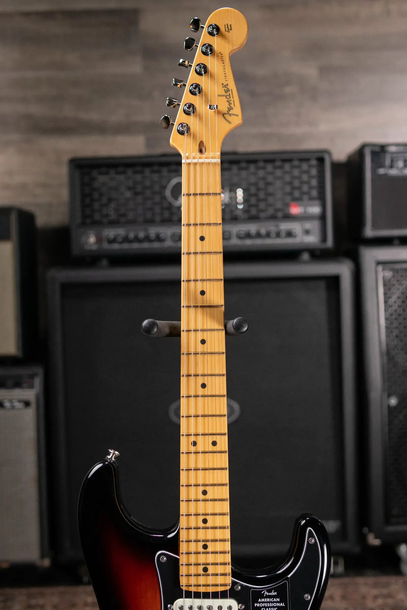 Fender American Professional Classic Stratocaster HSS Electric Guitar - 3-Color Sunburst with Gig Bag