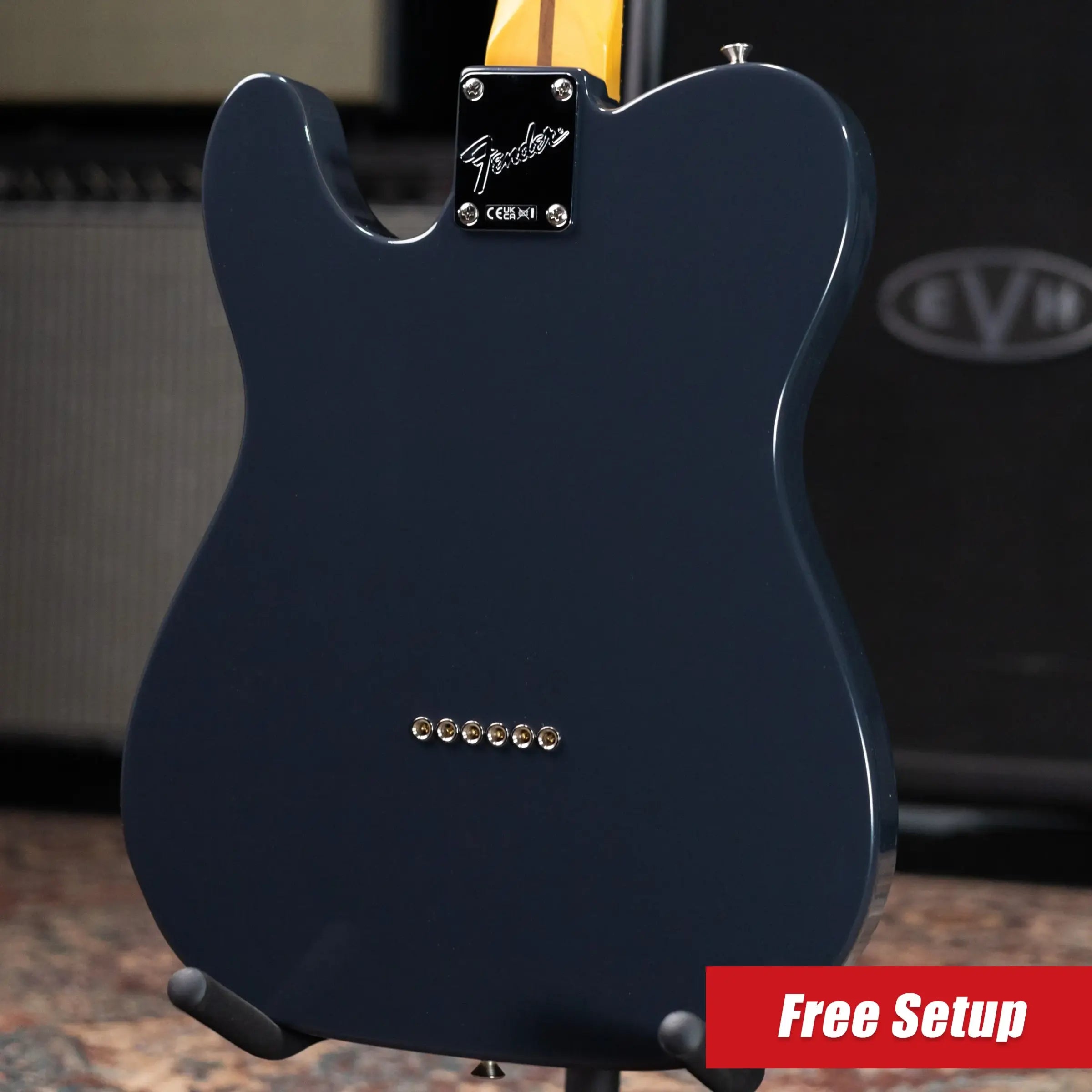Fender American Professional Classic Telecaster Electric Guitar - Faded Black with Gig Bag