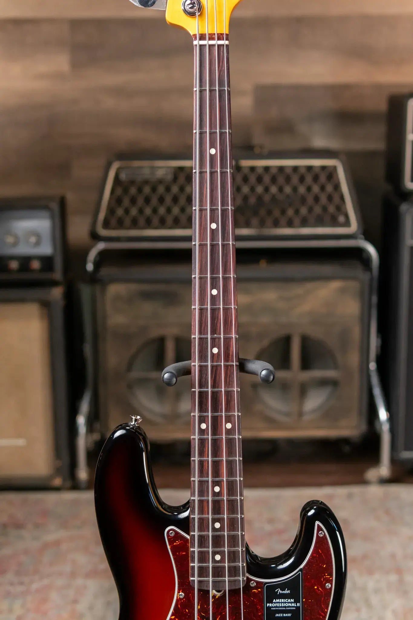 Fender American Professional II Jazz Bass Rosewood Fingerboard - 3-Color Sunburst with Hardshell Case