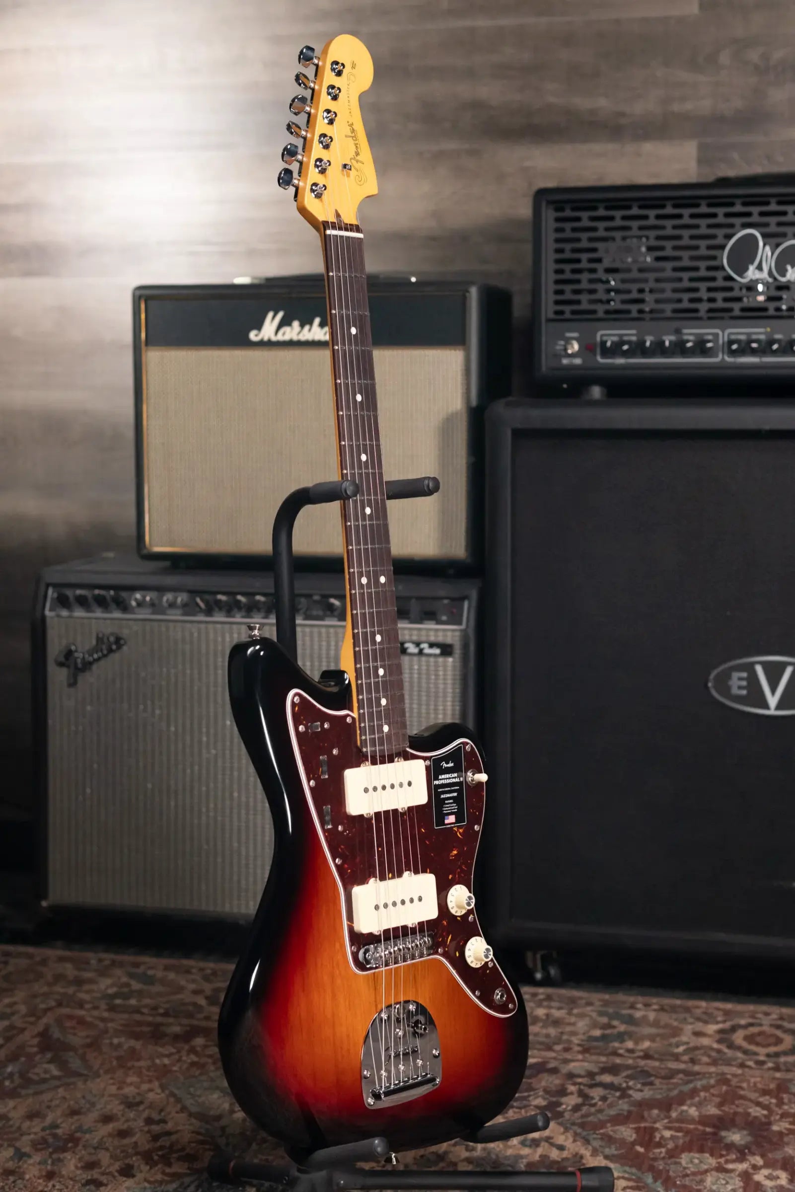 Fender American Professional II Jazzmaster Electric Guitar - 3-Color Sunburst with Hardshell Case