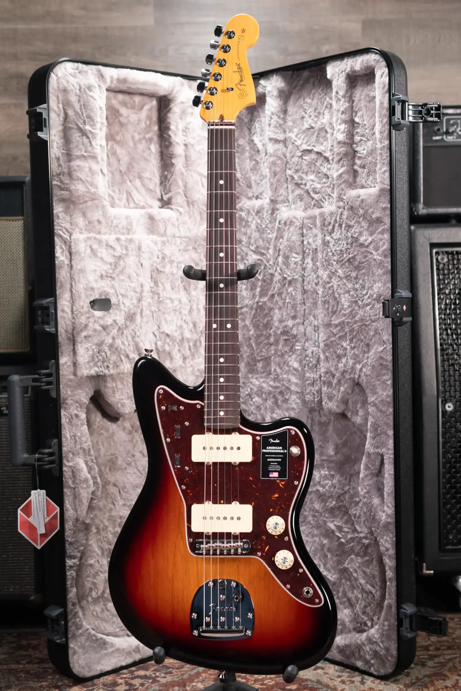 Fender American Professional II Jazzmaster Electric Guitar - 3-Color Sunburst with Hardshell Case