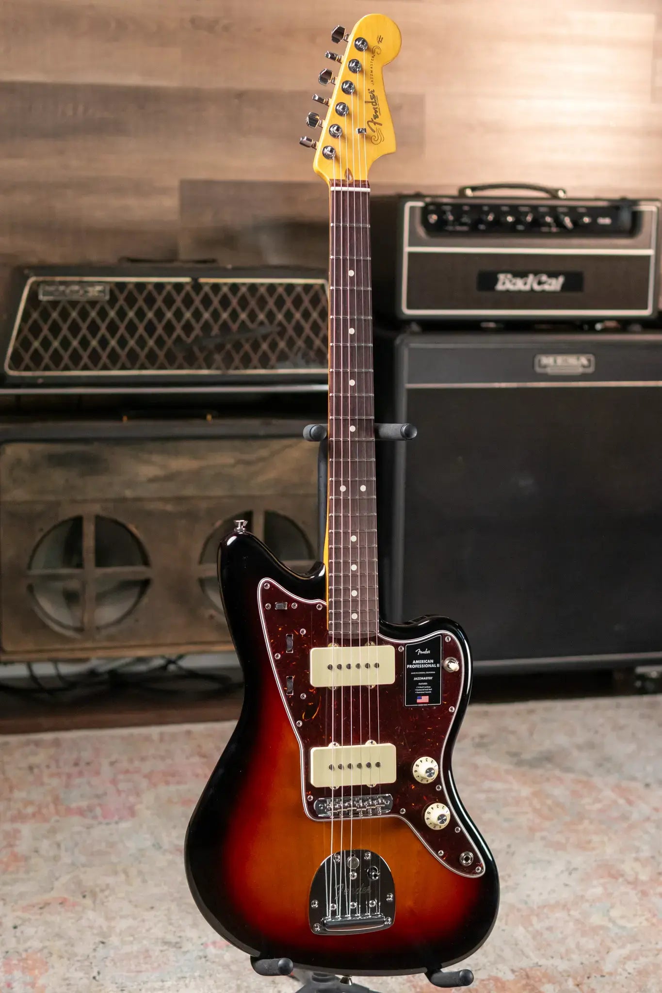 Fender American Professional II Jazzmaster Rosewood Fingerboard - 3-Color Sunburst with Hardshell Case