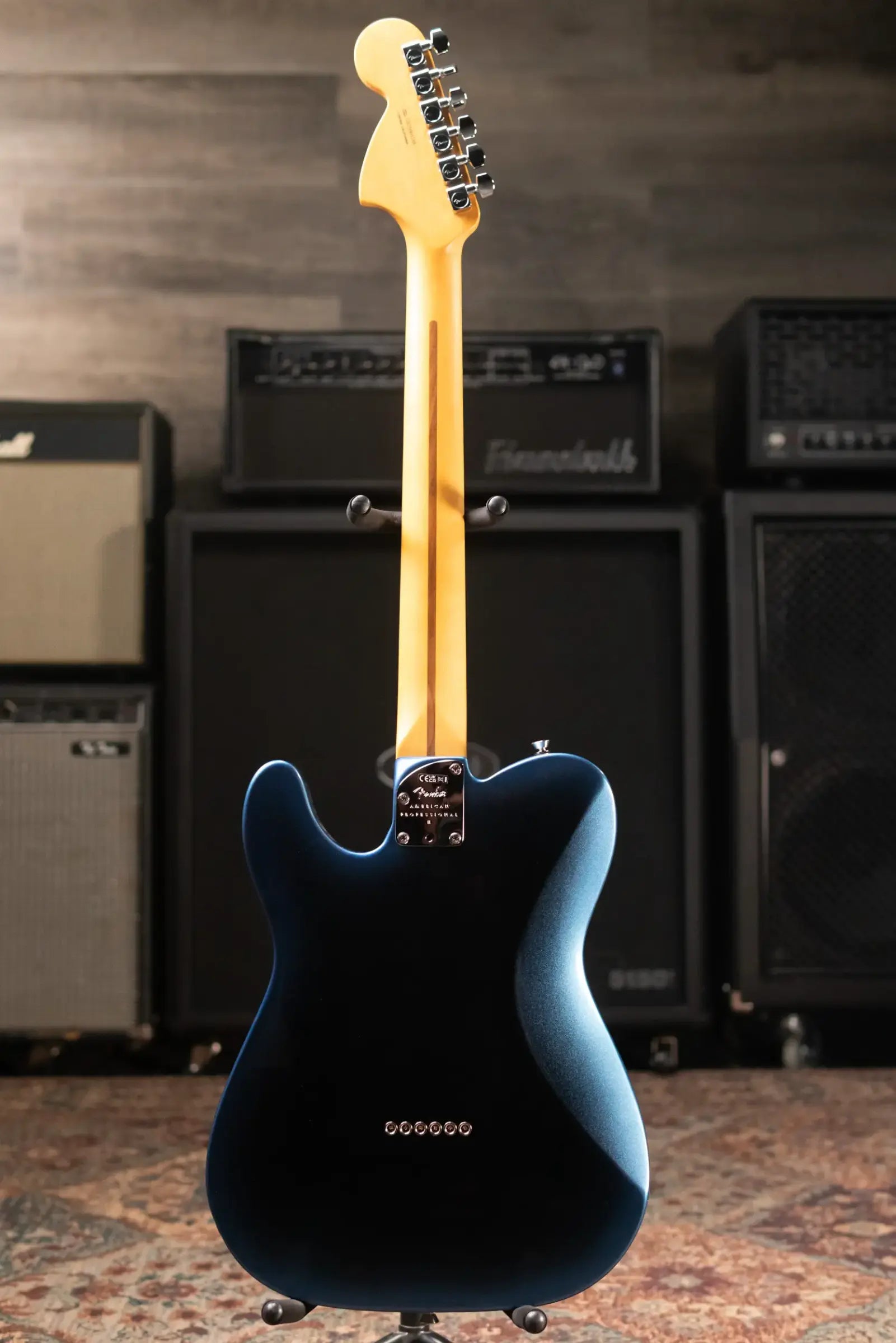 Fender American Professional II Telecaster Deluxe Electric Guitar - Dark Night with Hardshell Case