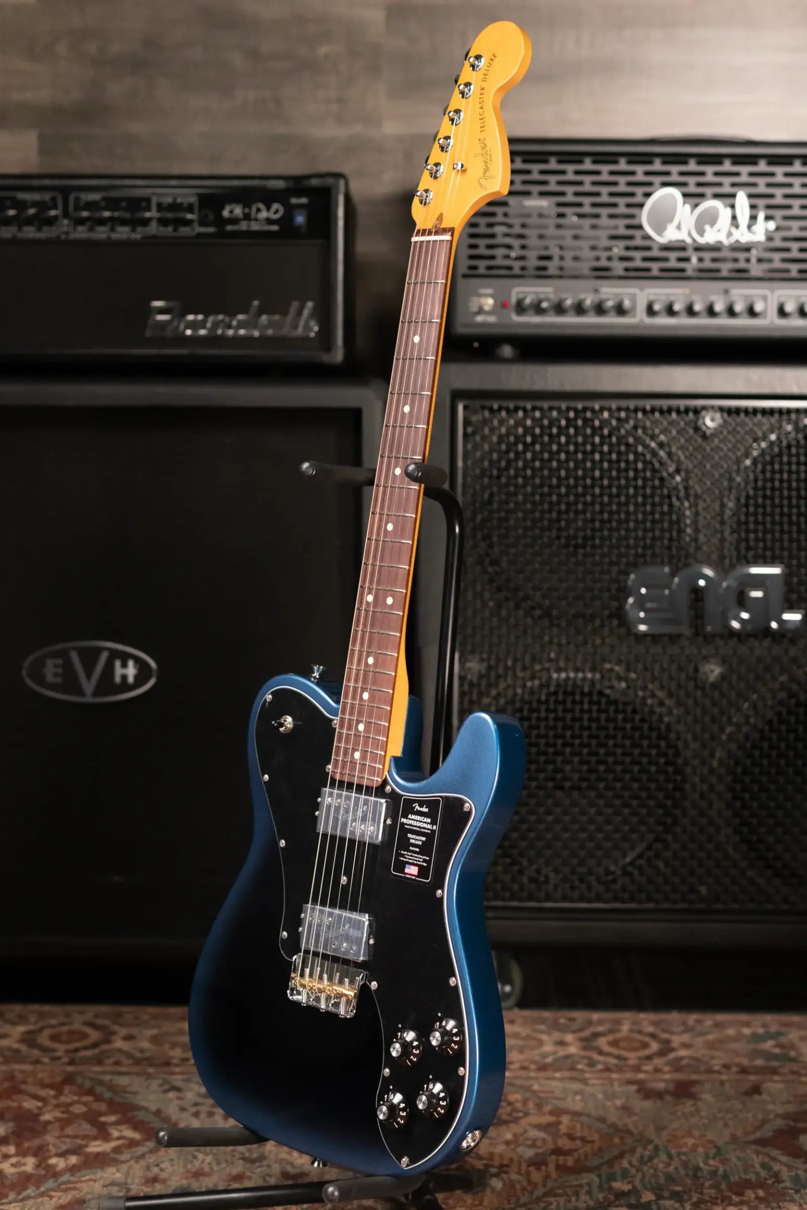 Fender American Professional II Telecaster Deluxe Electric Guitar - Dark Night with Hardshell Case