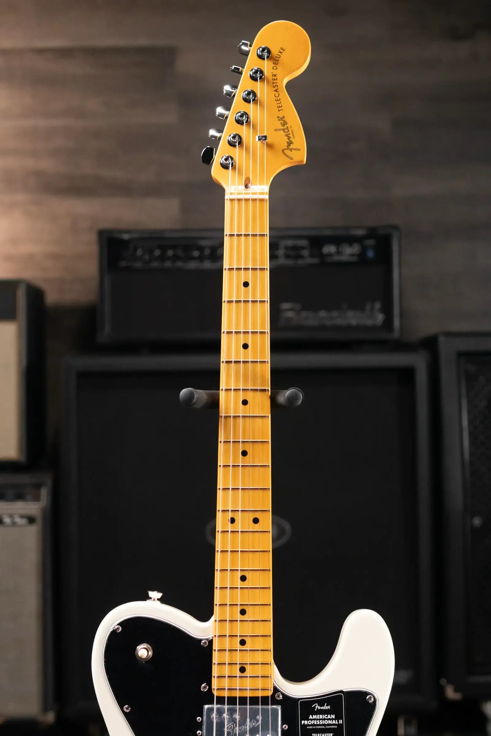 Fender American Professional II Telecaster Deluxe Electric Guitar - Olympic White with Hardshell Case