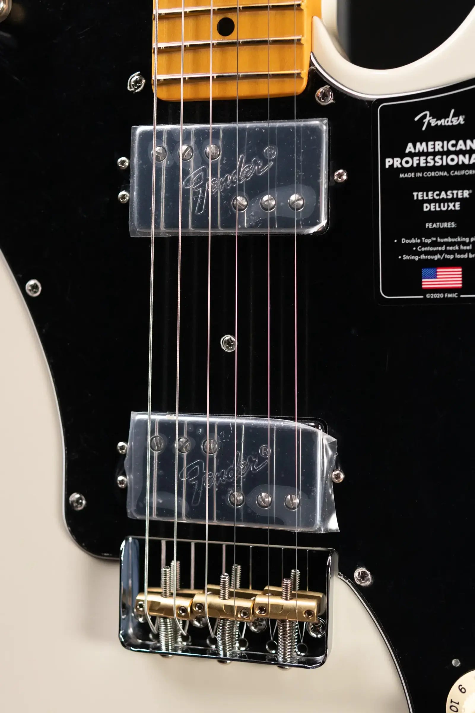 Fender American Professional II Telecaster Deluxe Electric Guitar - Olympic White with Hardshell Case