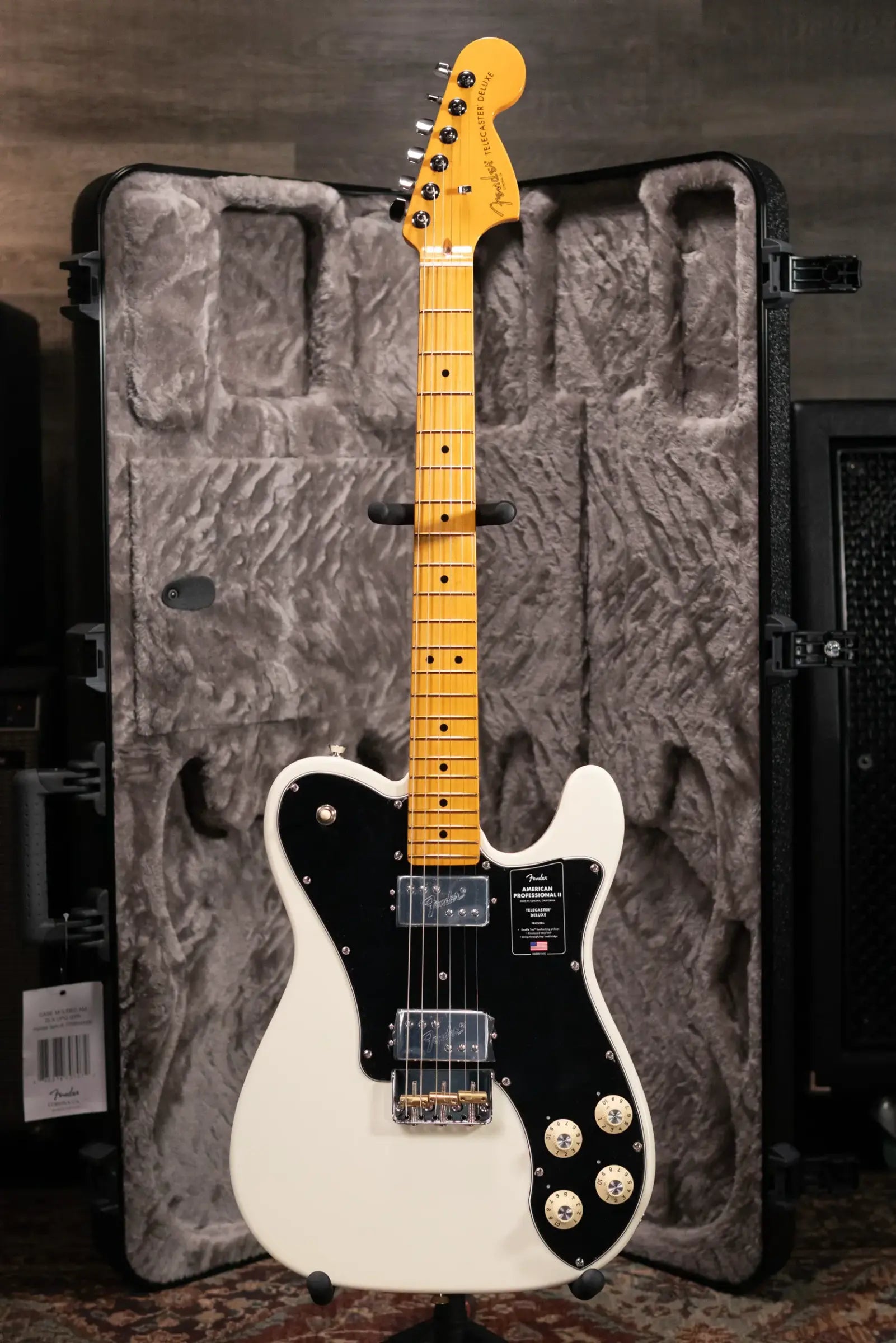 Fender American Professional II Telecaster Deluxe Electric Guitar - Olympic White with Hardshell Case