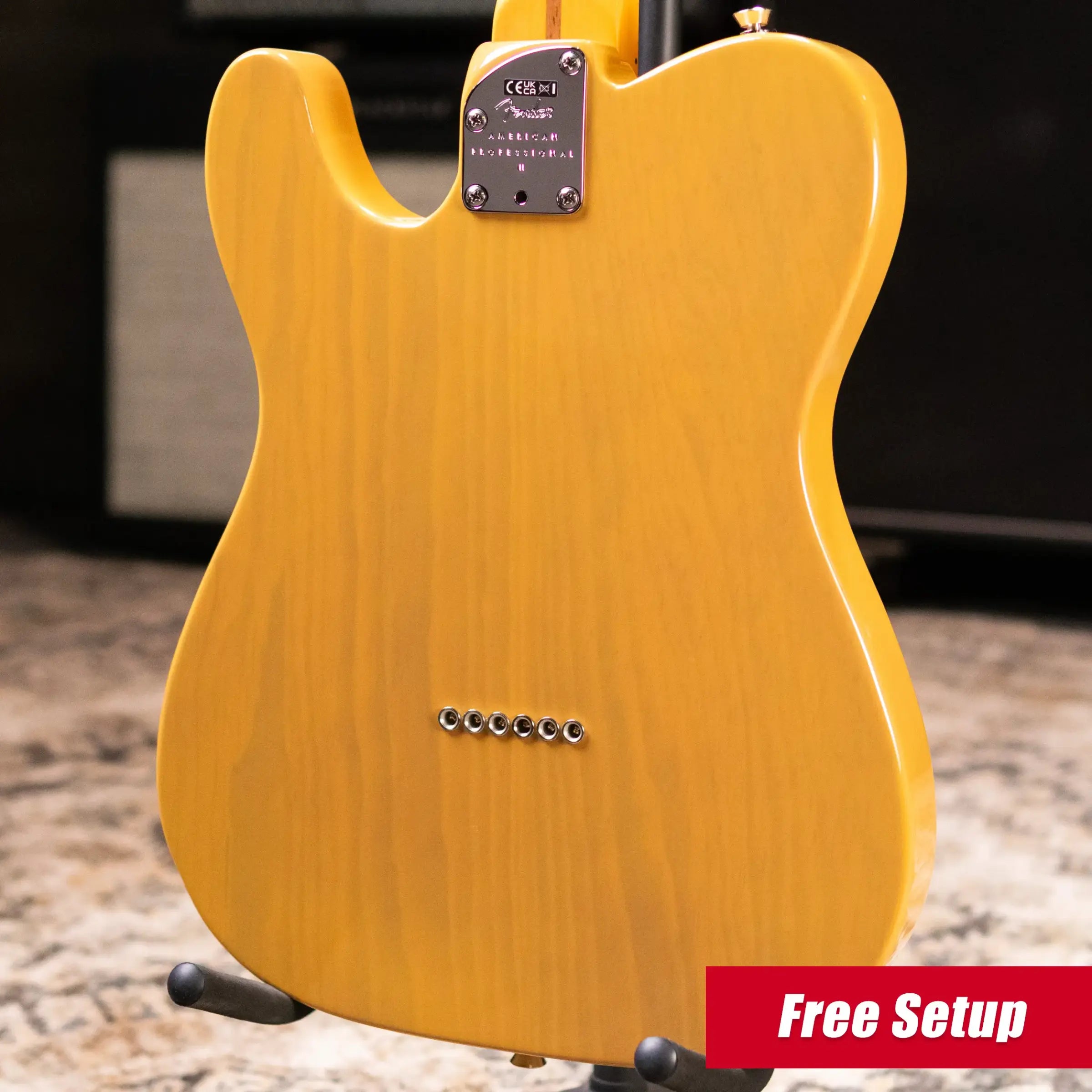 Fender American Professional II Telecaster Electric Guitar - Butterscotch Blonde with Hardshell Case