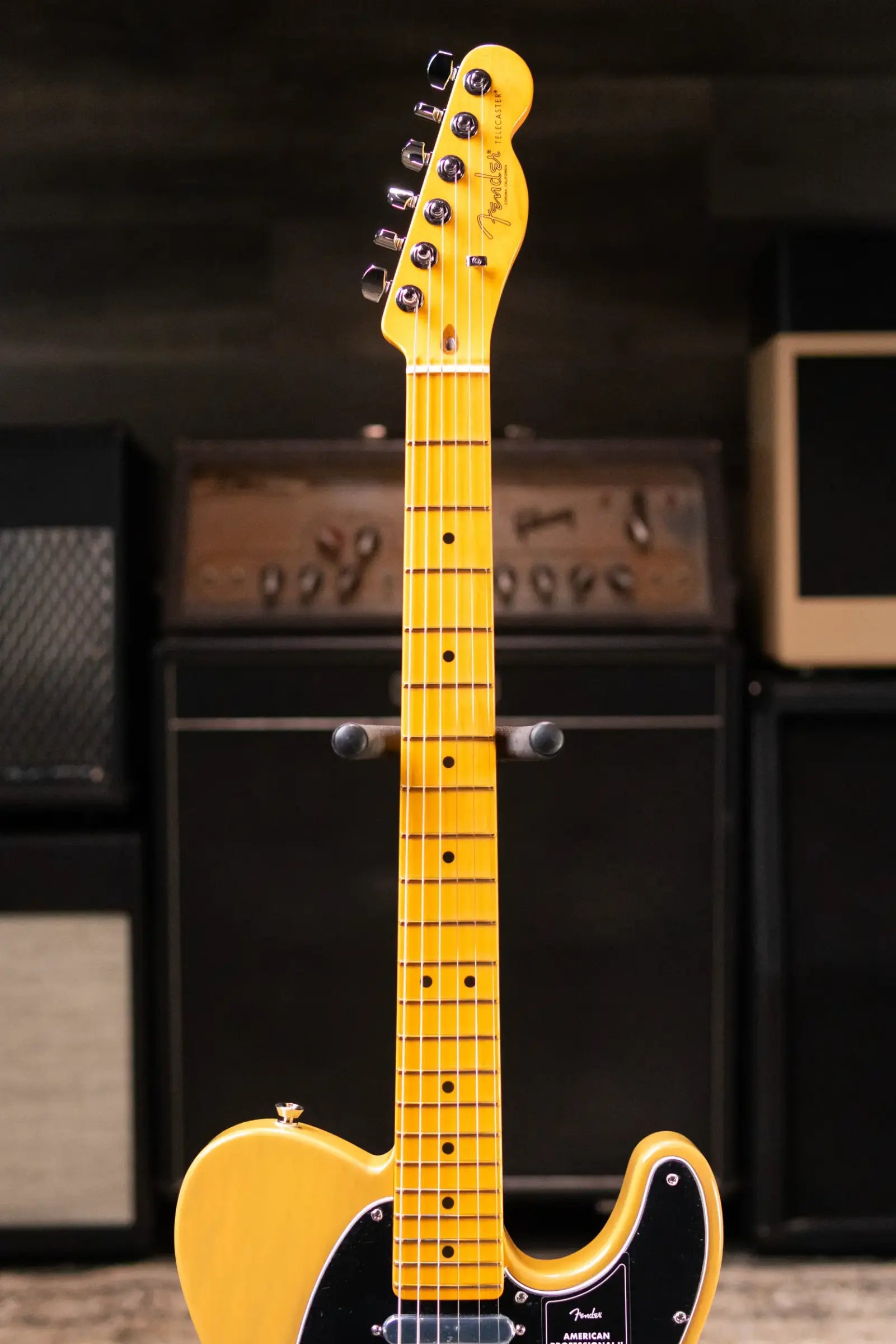 Fender American Professional II Telecaster Electric Guitar - Butterscotch Blonde with Hardshell Case